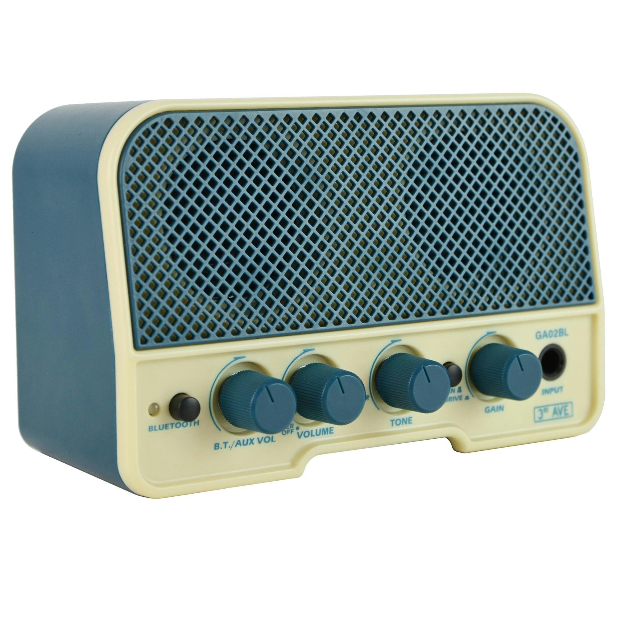 3Rd Avenue Blue/Cream 5W Mini Guitar Amplifier And Tooth Speaker - Space And