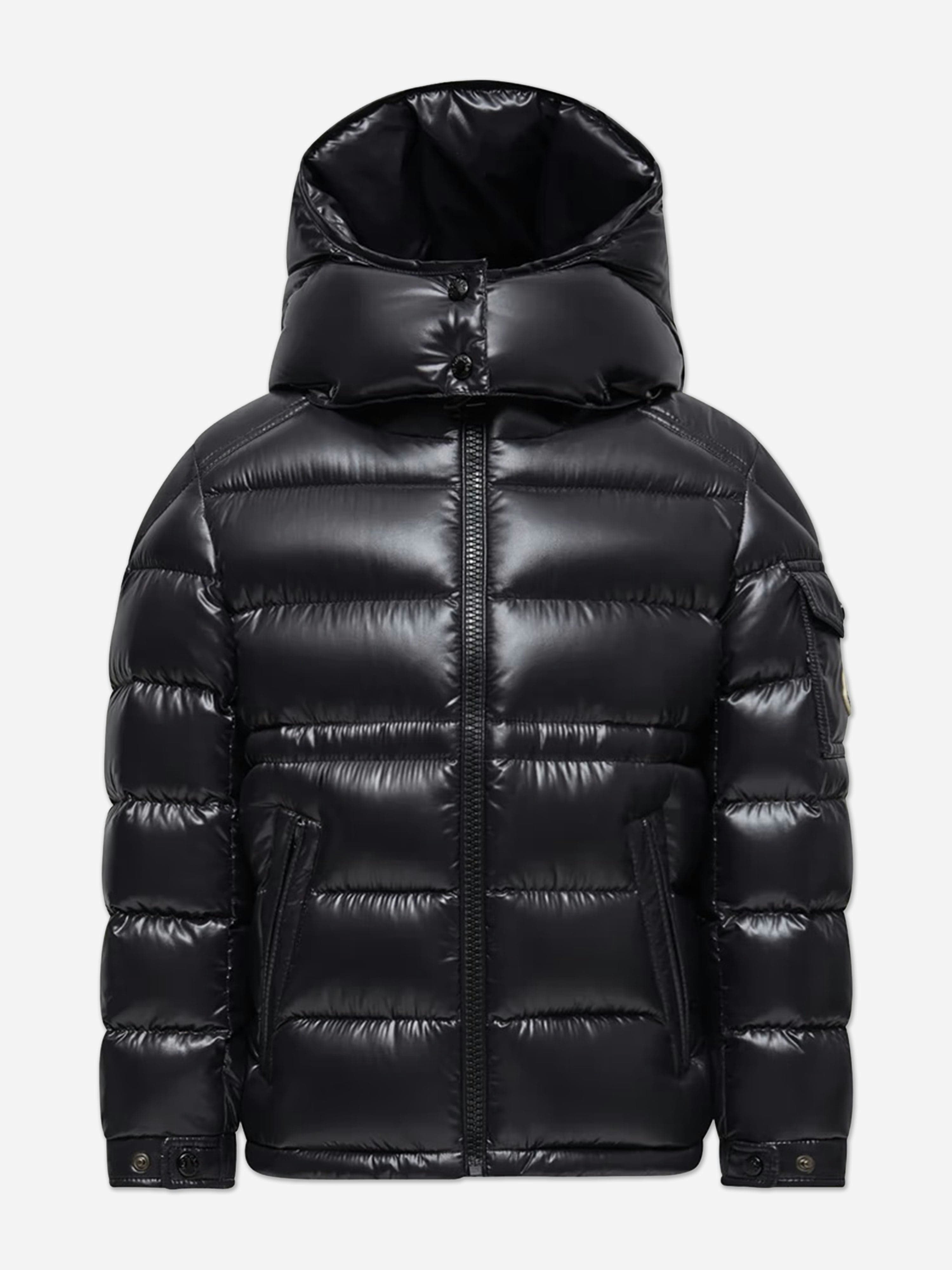 Moncler Enfant Girls Black Down Padded Maire Jacket In - 8 Yrs