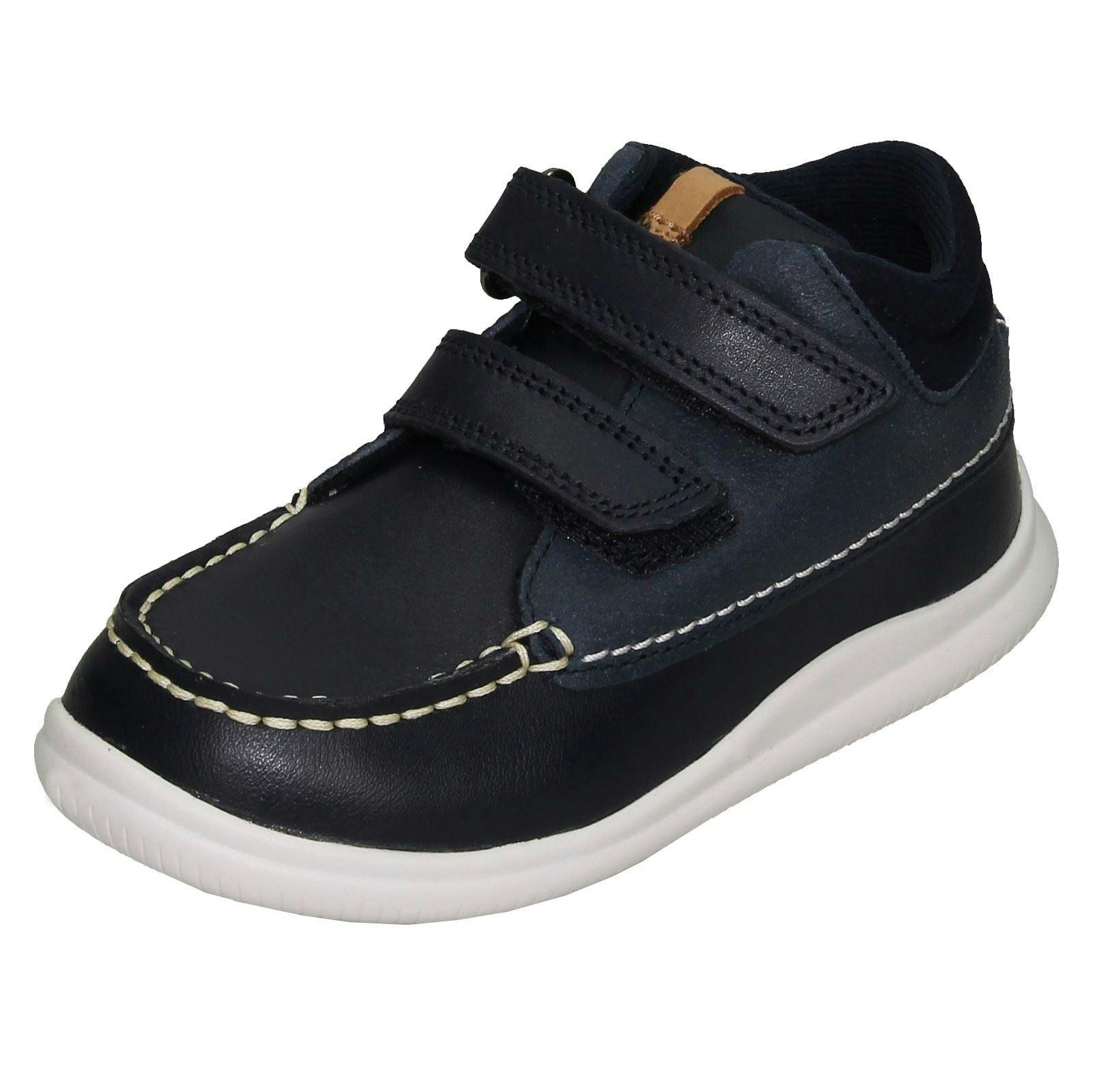 Clarks Unisex Kids Childrens Ankle Boots Crest Tuktu 19 - Navy - Uk 5.5 Infant - F