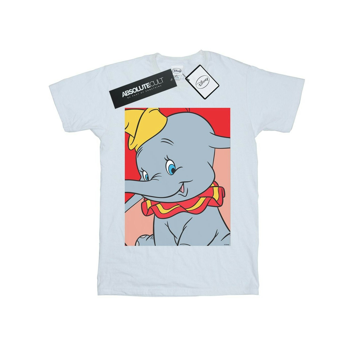 Disney Men's White Dumbo Portrait T-Shirt - Extra Large