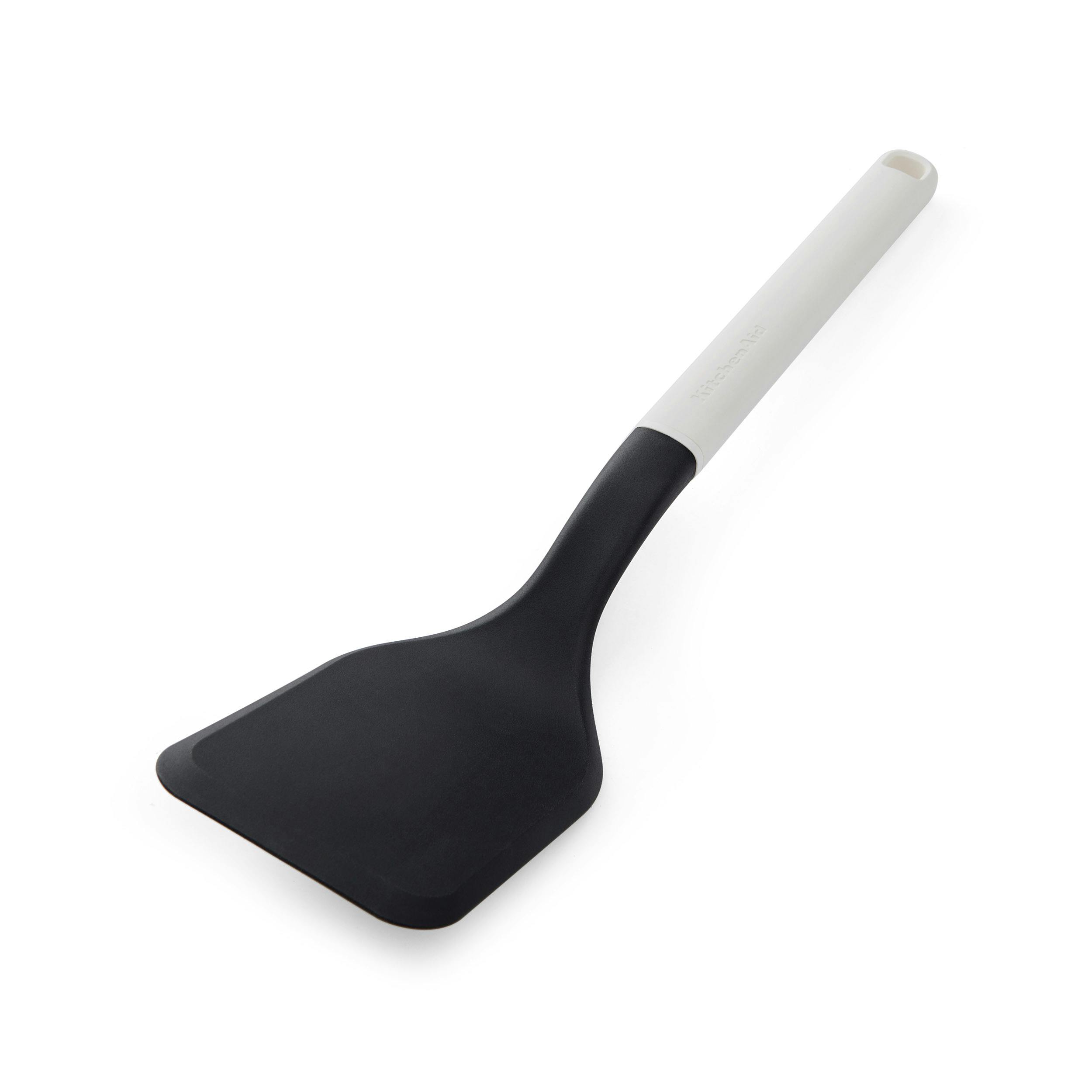 Rackhams White Solid Turner, Porcelain 34Cm - Nylon - Food Turner