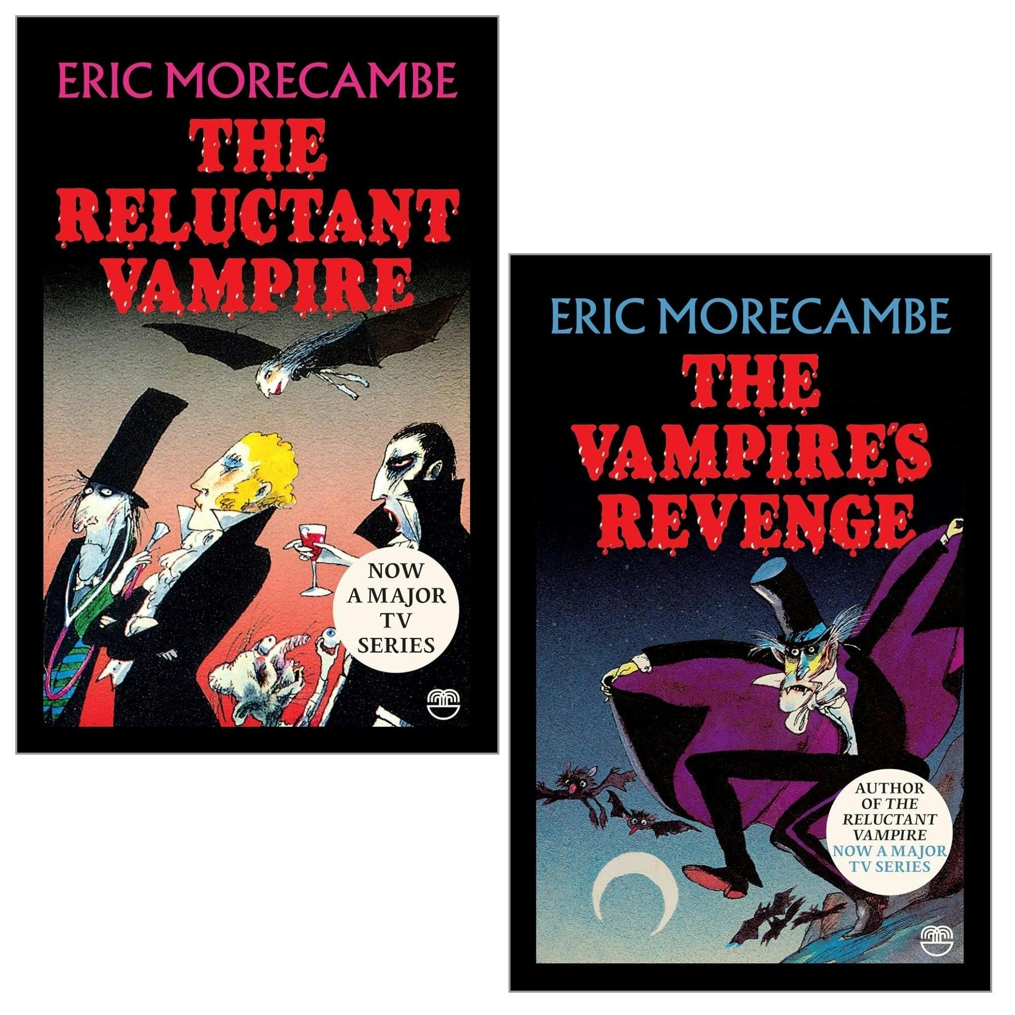 Various Publishers Red The Reluctant Vampire Series 2 Books Collection Set By Eric Morecambe (The Reluctant Vampire, The Vampire's Revenge)