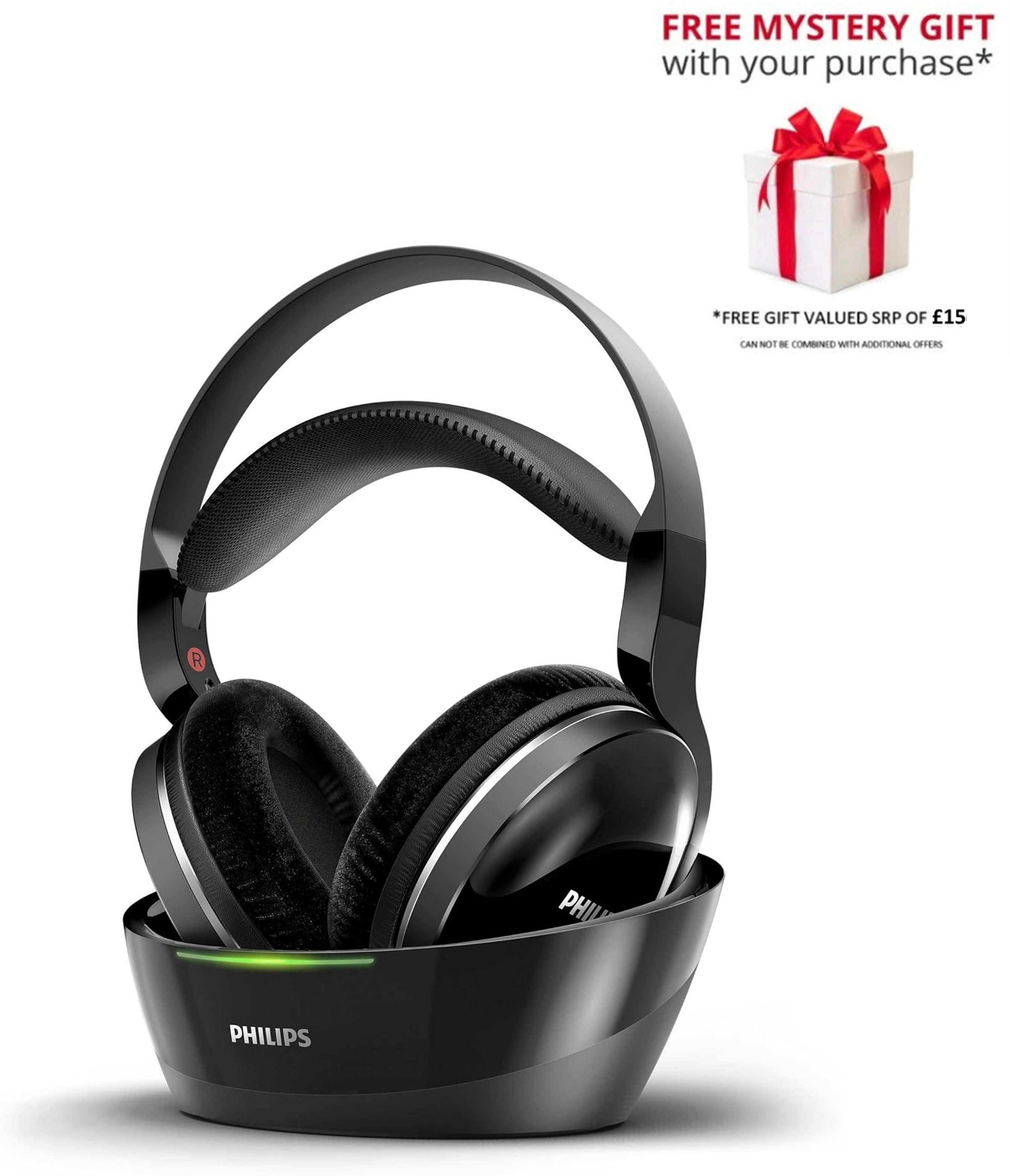 Philips Shd8850 Wireless Hi-Res Digital Audio Over-Ear Rf Hi-Fi Tv Headphones Ex Demo – Free Gift Rrp £15!