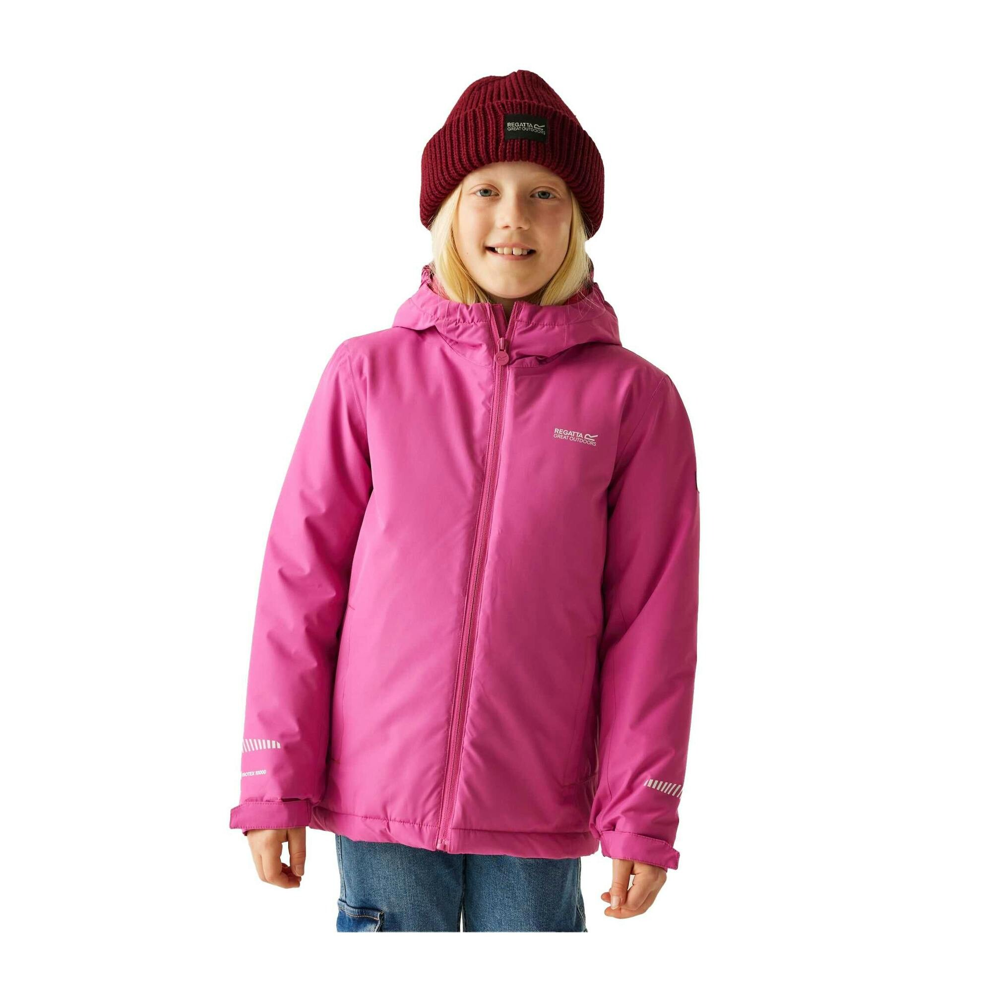 Regatta (13 Years, Raspberry Rose) Childrens/Kids Hurdle Insulated Waterproof Jacket - Image 2