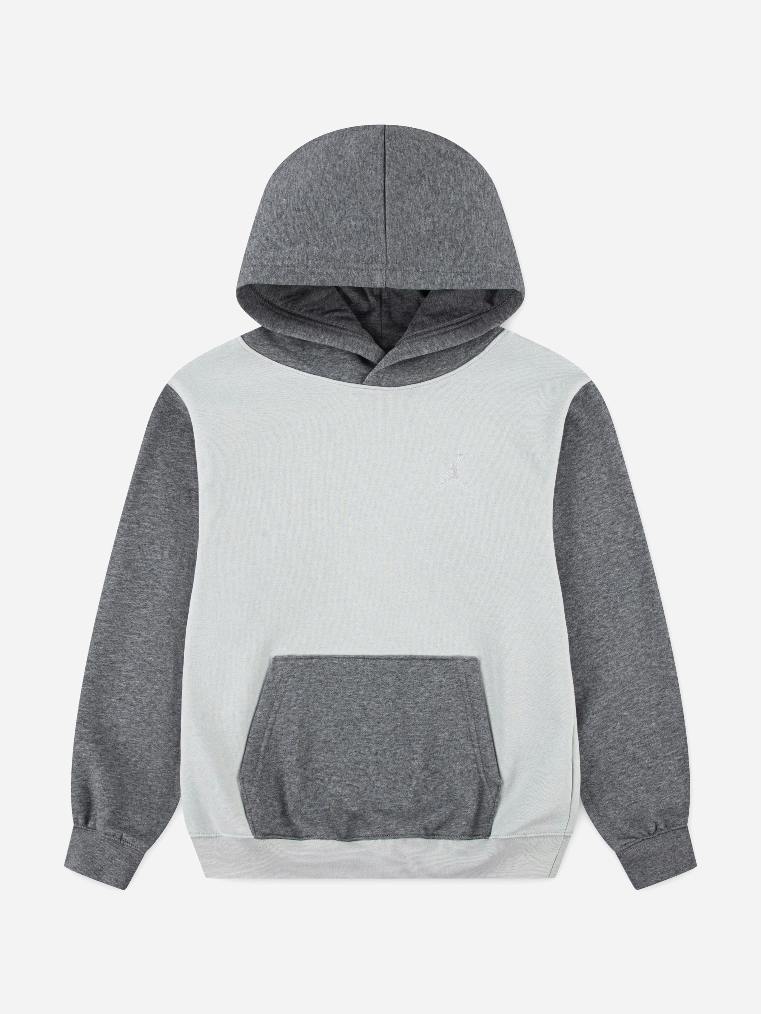 Jordan Boys Grey Mj Brooklyn Fleece Hoodie In - 12 - 13 Yrs
