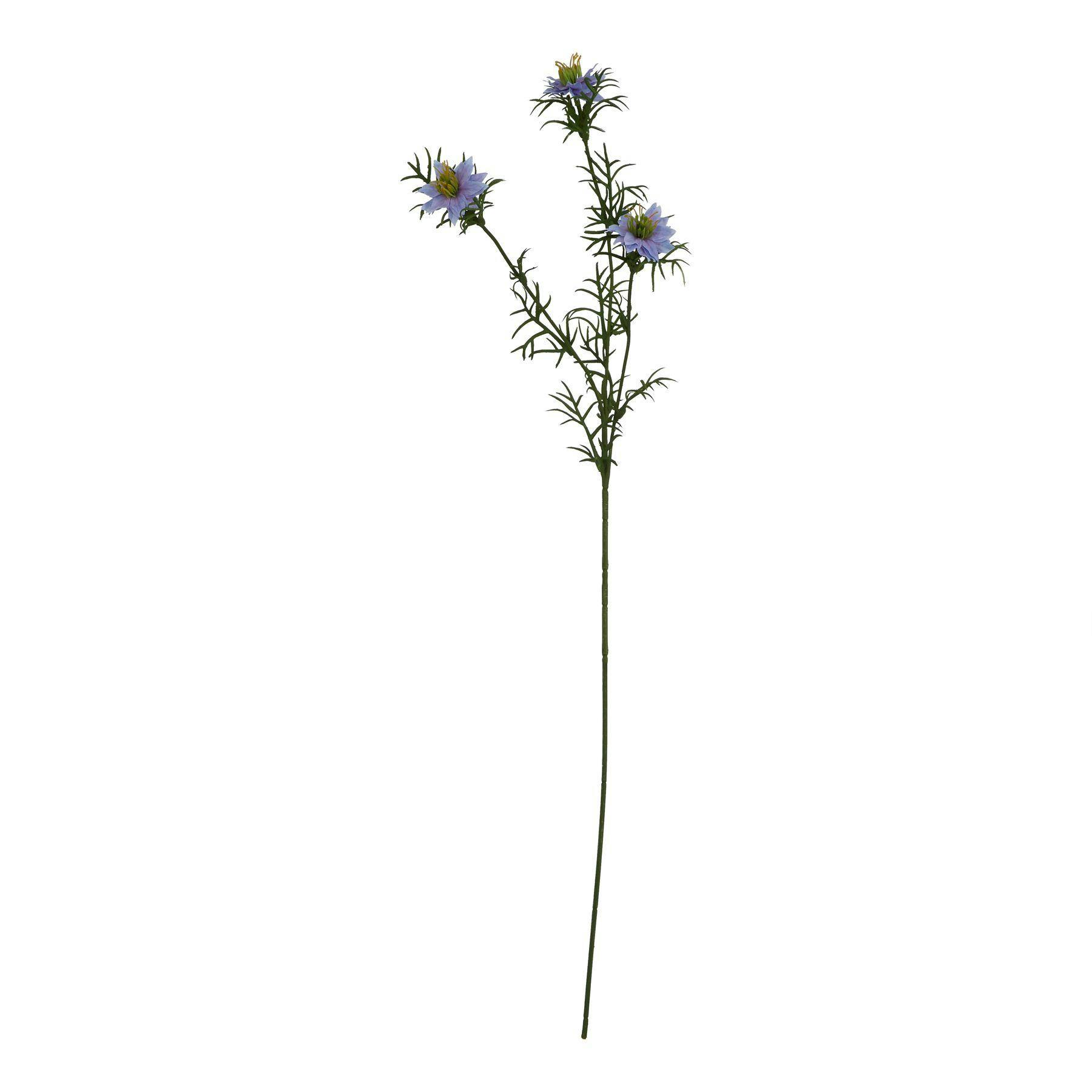 Hill Interiors Purple The Natural Garden Collection Love In A Mist Nigella Artificial Flower - 68Cm X 9Cm X 9Cm