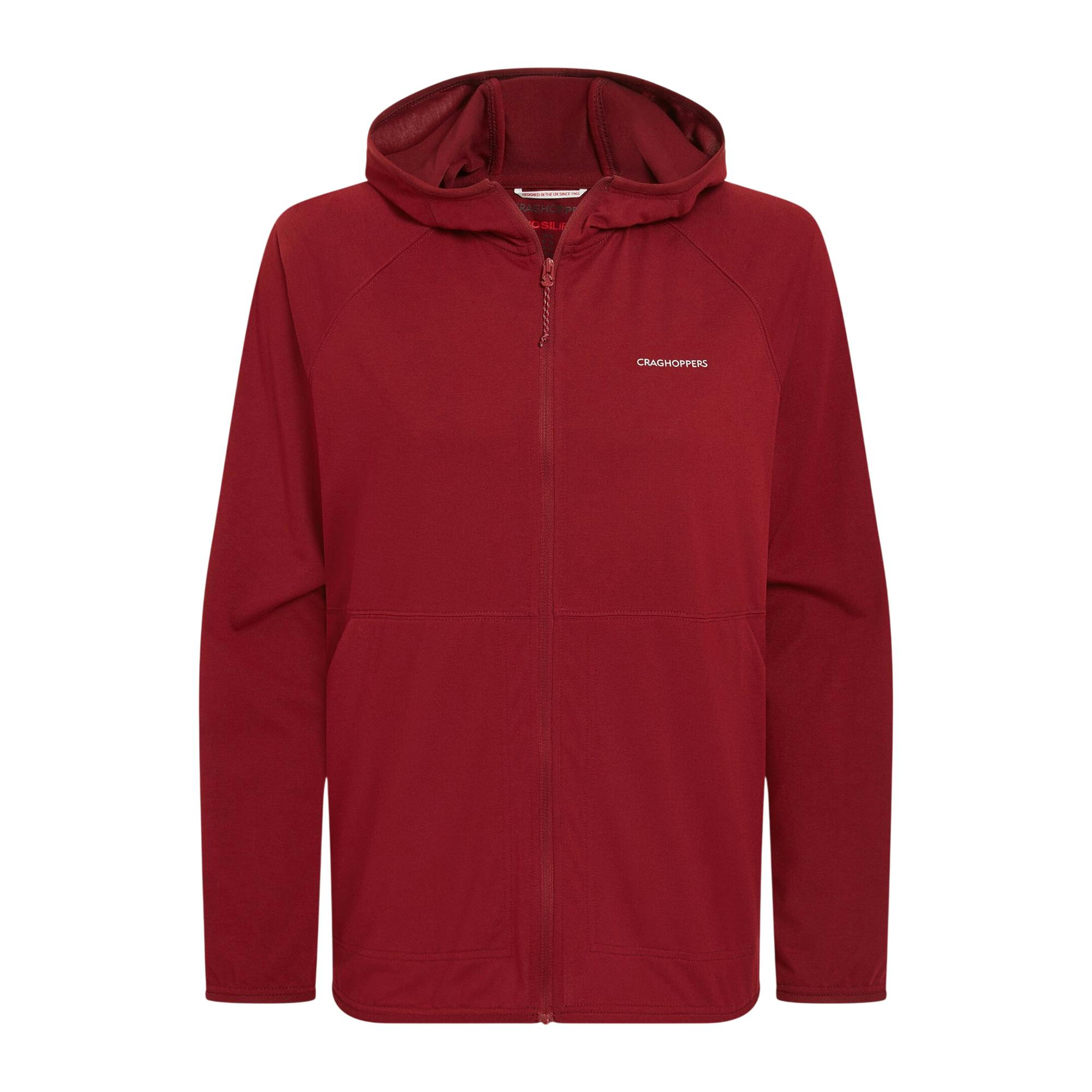Craghoppers Women's Aya Nosilife Hooded Jacket Red Size 12 UK Stretchy Lightweight Outdoor Layer - Image 2