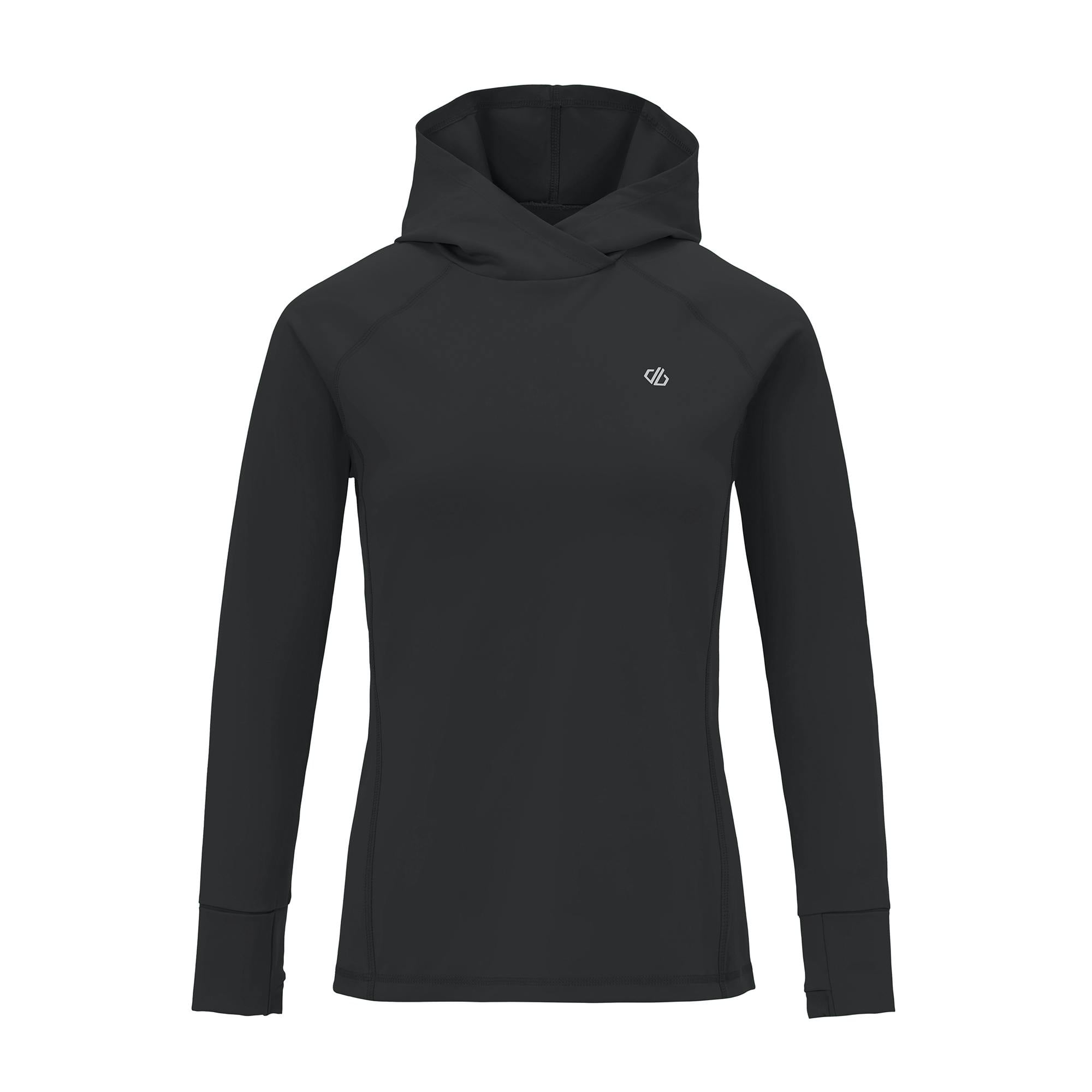 Dare 2B Women's Black Refresh Hoodie - 20 Uk - 80% Recycled Polyester/20% Elastane