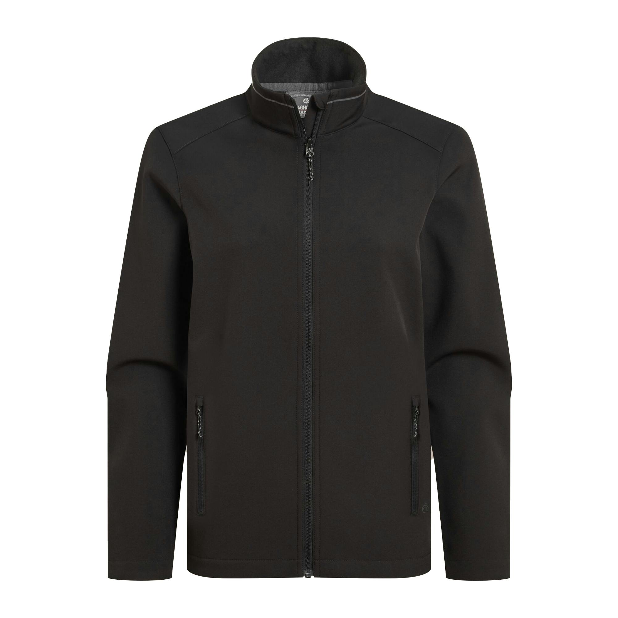 Craghoppers Women's Black Expert Basecamp Ii Soft Shell Jacket - 16 Uk - 97% Recycled Polyester/3% Elastane