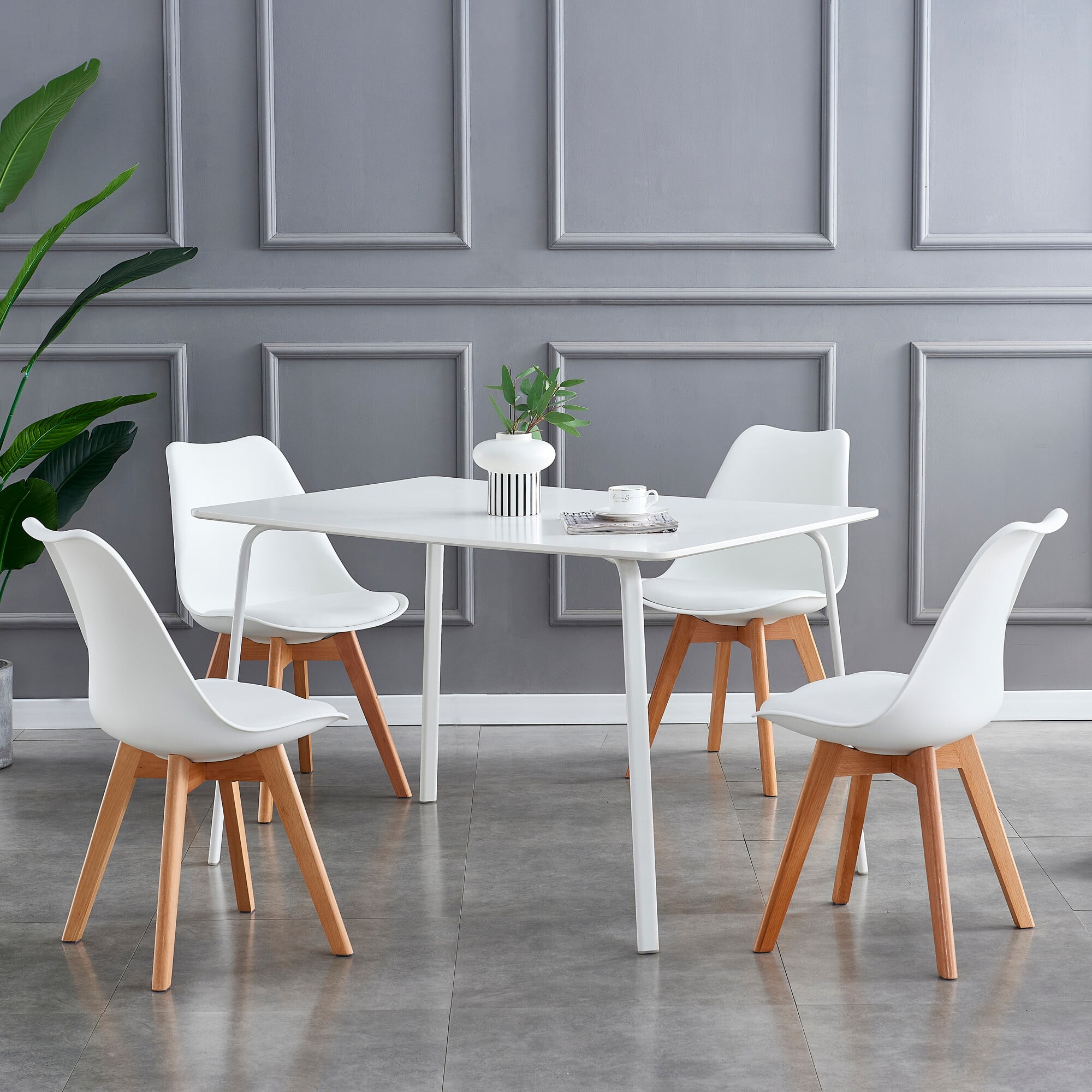 MCC Eva Dining Chair - White - Set of 4 - Image 2