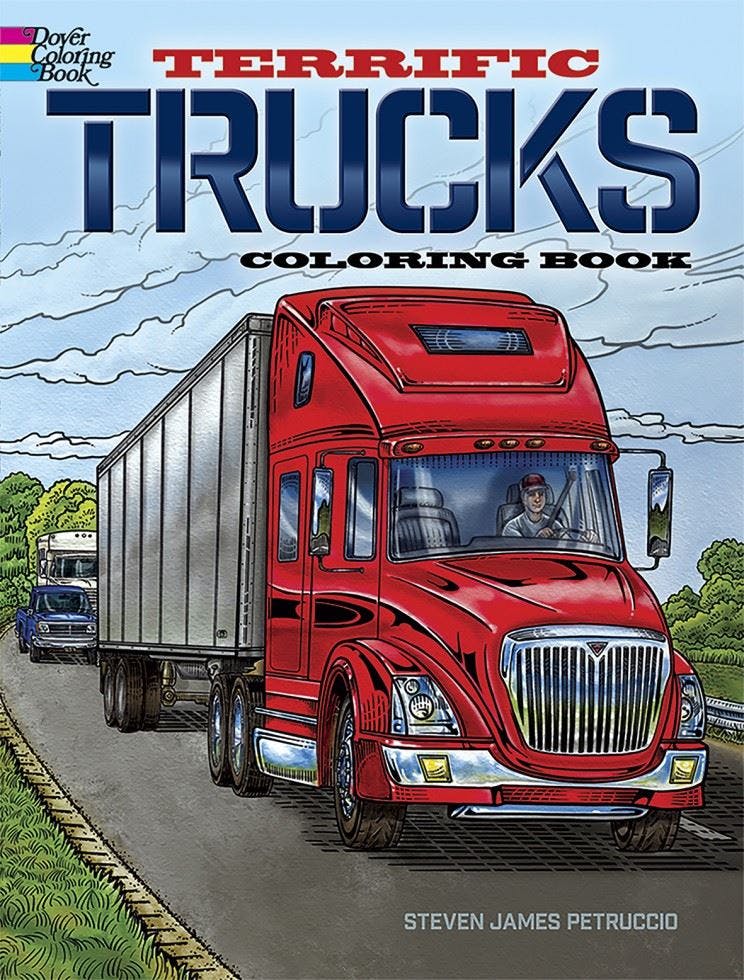 Terrific Trucks Coloring Book by Steven James Petruccio (PB 2021) - Image 7
