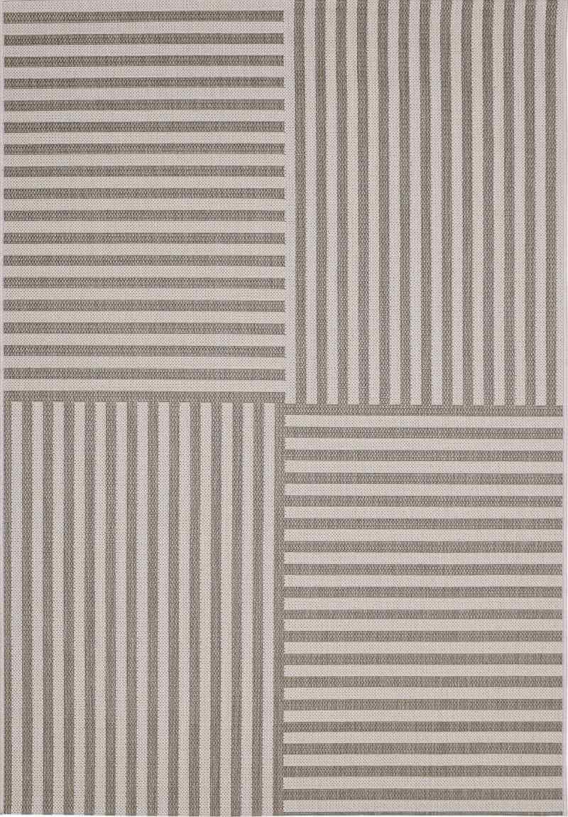 Rackhams Beige County Multistripe Rug – Indoor & Outdoor - 200X290 Cm