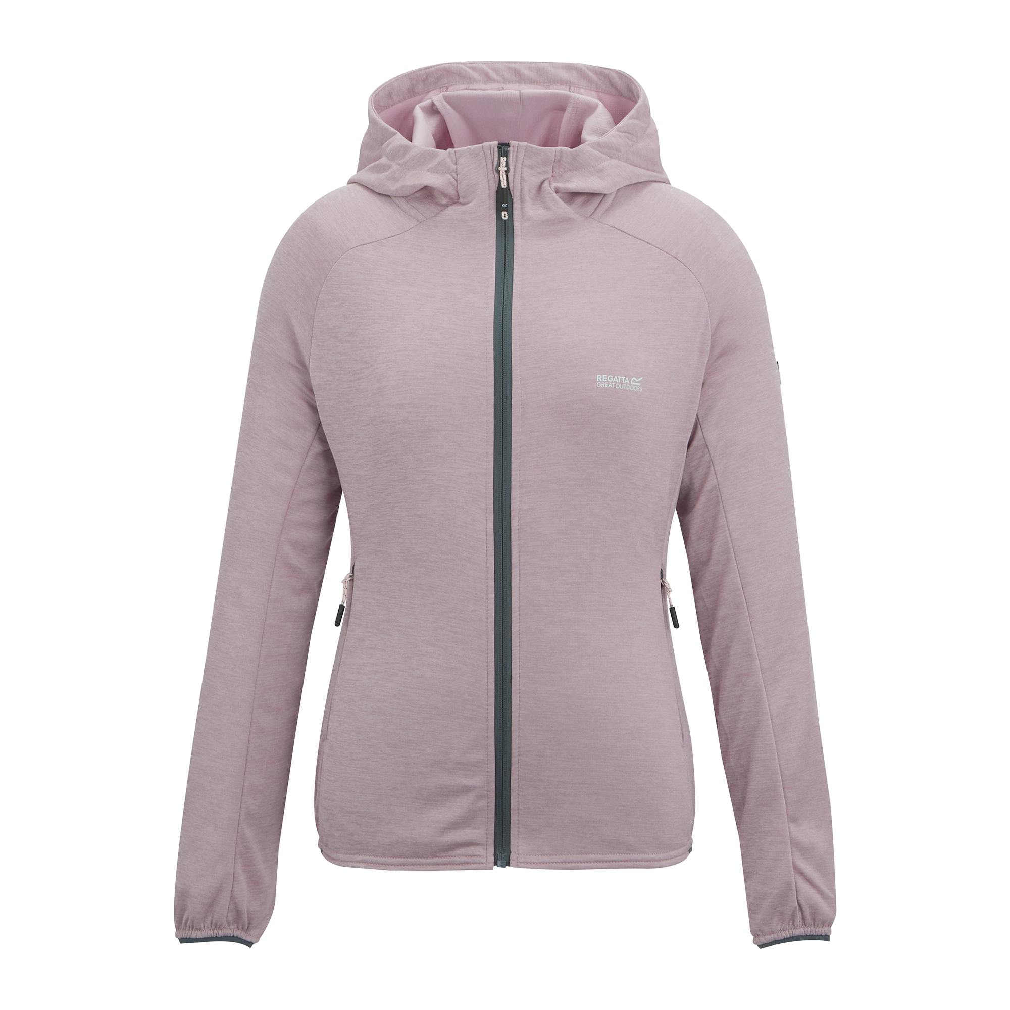 Regatta Women's Lilac Ferna Stretch Hooded Fleece Jacket - Powder - 20 Uk - Powder - 70% Polyester/30% Recycled Polyester