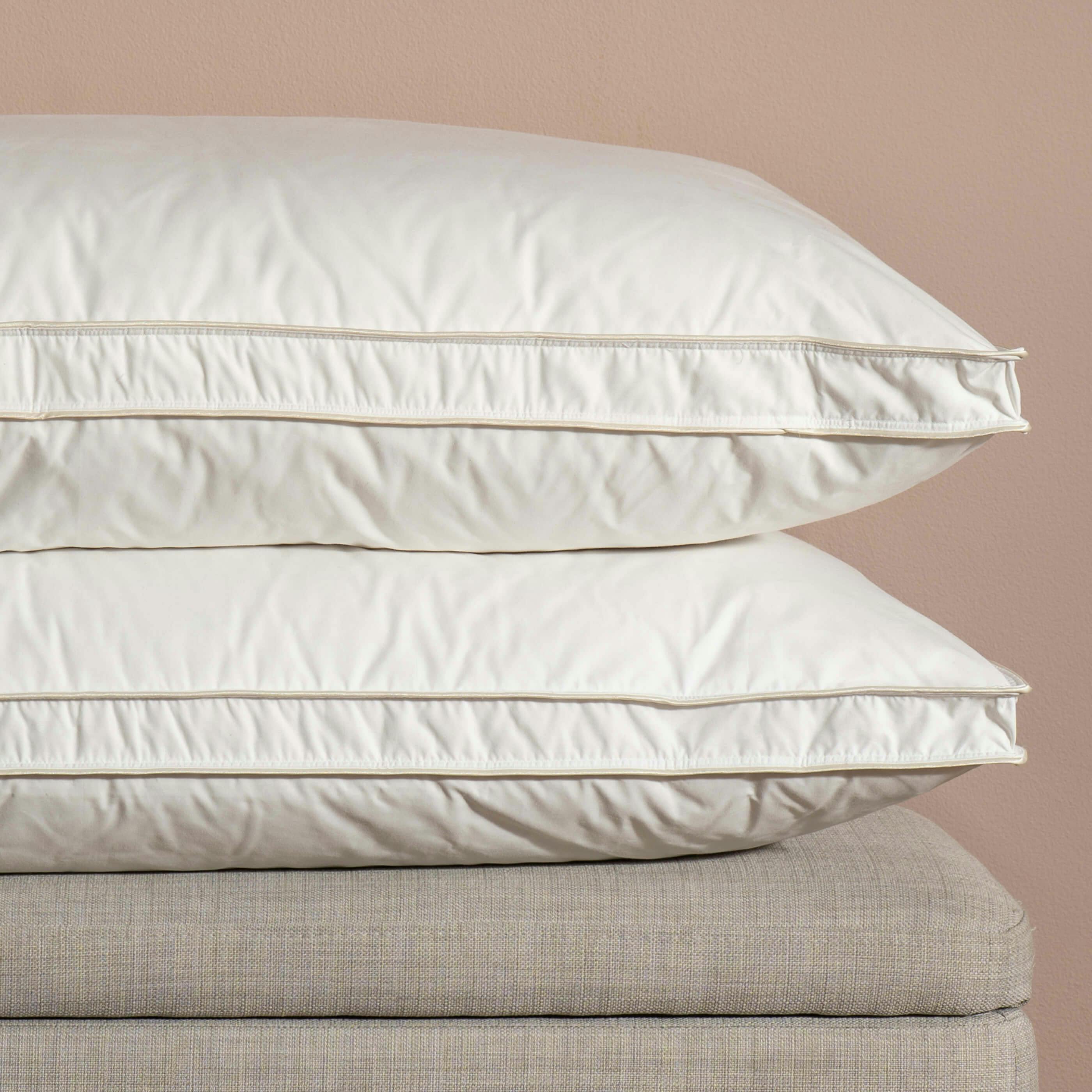 Rackhams Hungarian Goose Down Pillows - Medium/Firm - Standard Chamber - Pair