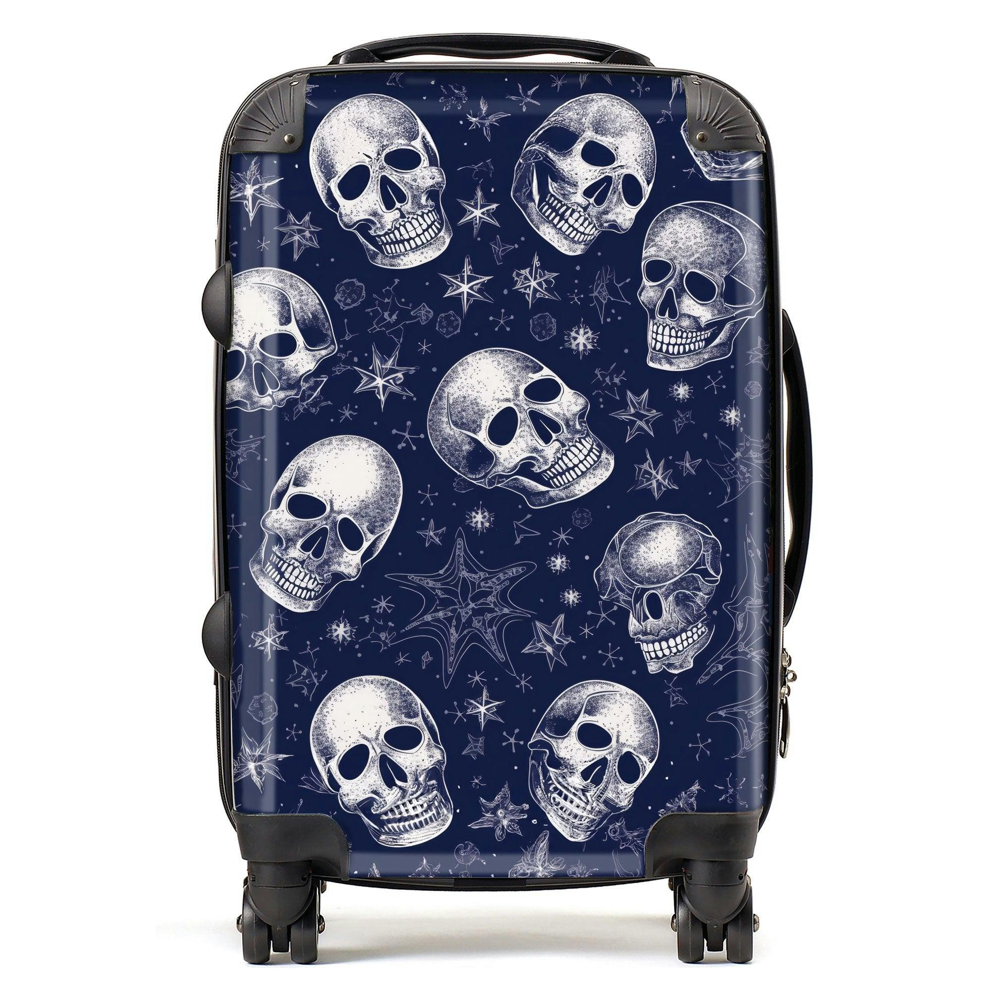 Warren Reed Evening Skulls And Stars Suitcase - Cabin