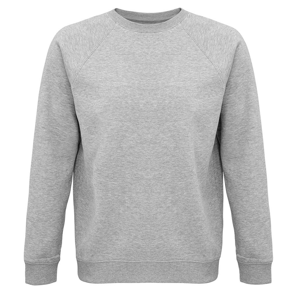 Sol's Men's Grey Space Raglan Sweatshirt In | Size: Xl - Image 2