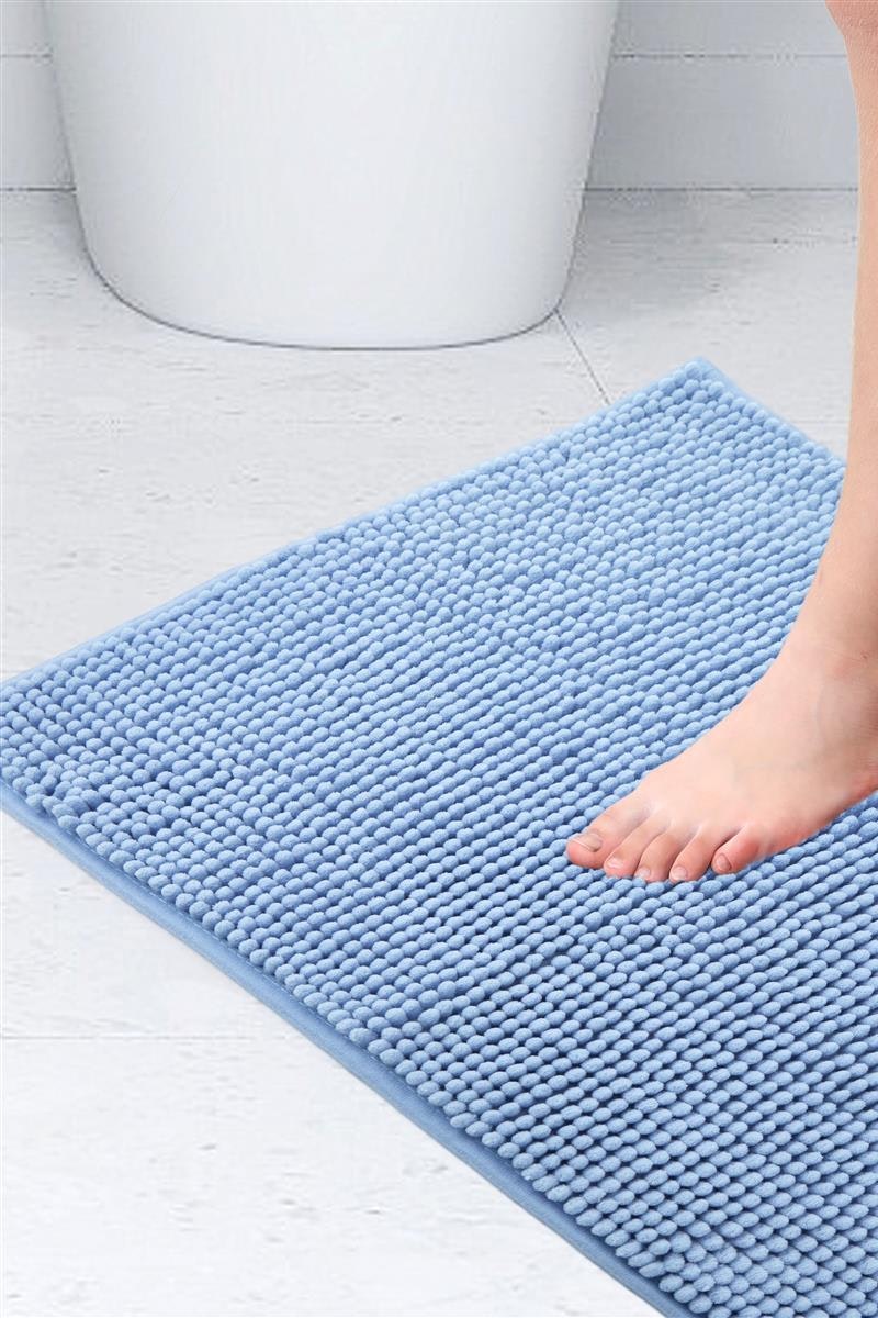 Rackhams Light/Blue Noodle Non-Slip Bathroom Shower Mat