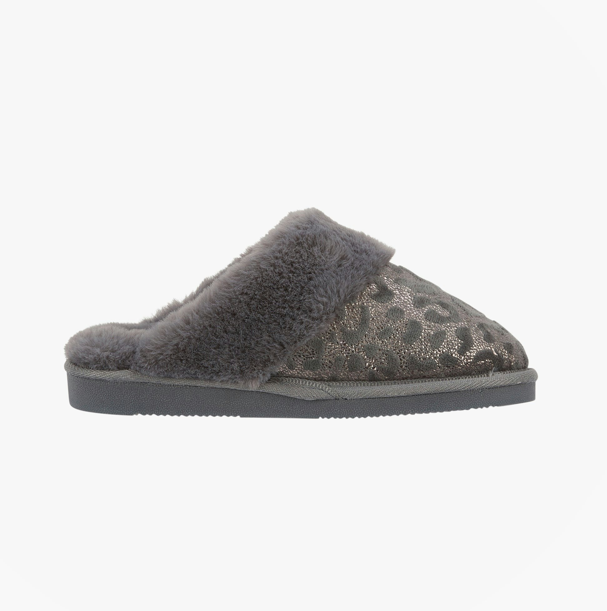 Jo & Joe Women's Grey Lyla Mule Slippers - Uk 6