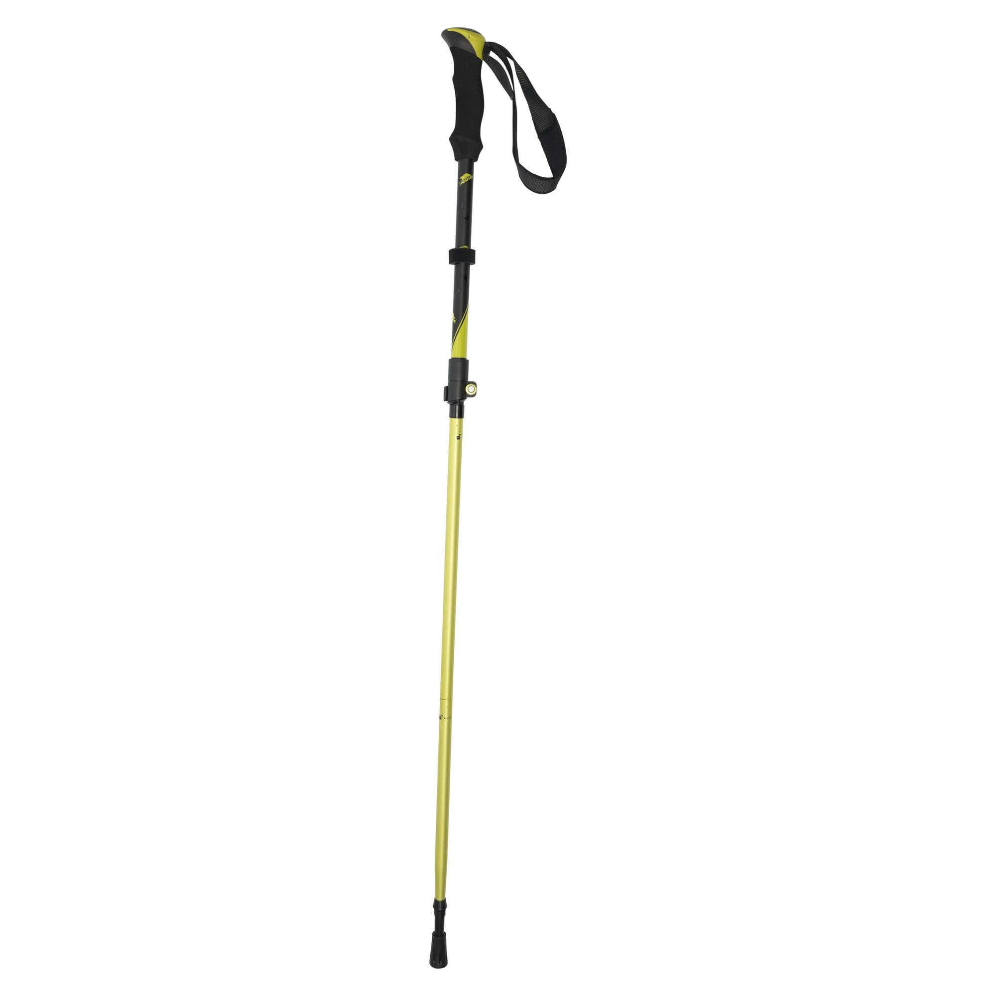 Trespass Green Forus Foldable Walking Pole Set - Fluorescent - One Size