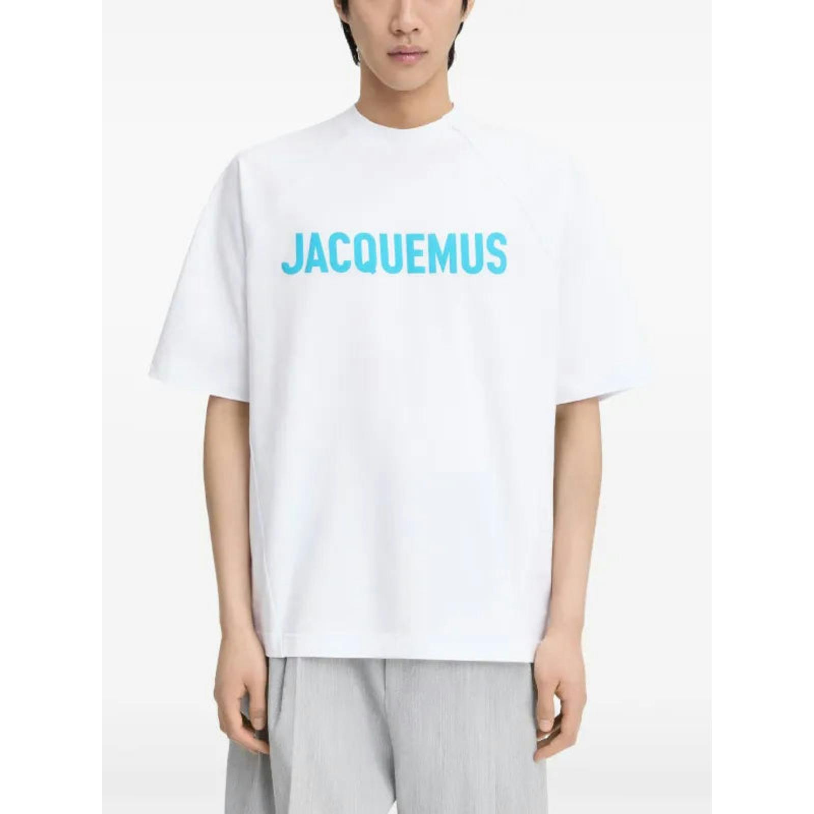 Jacquemus White Le T-Shirt Typo T-Shirt In - L
