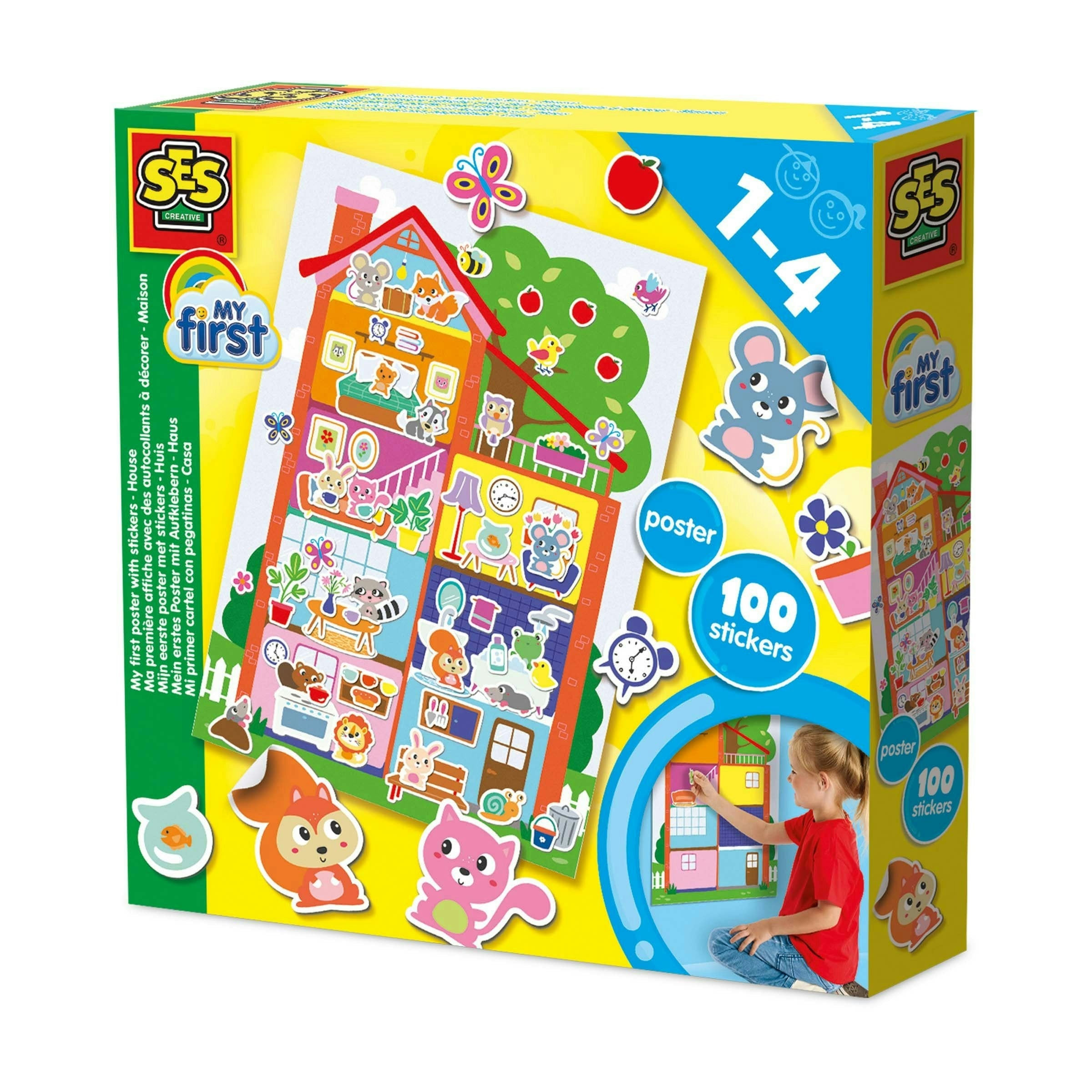 Ses Creative My First Poster With Stickers - House