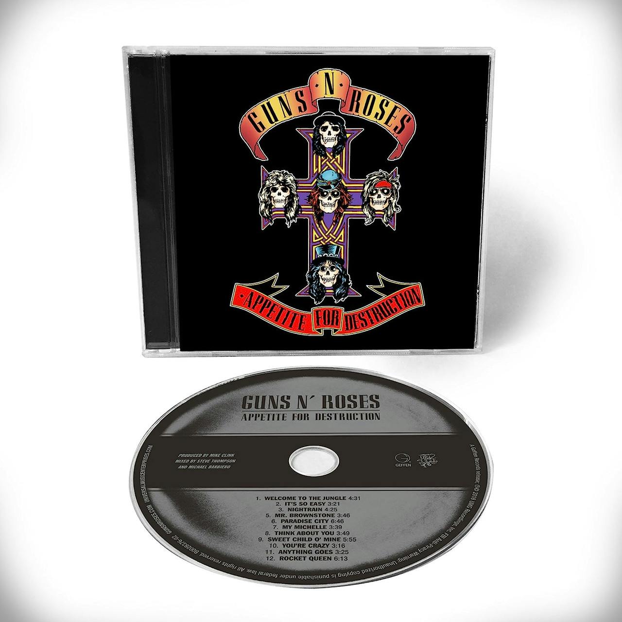 Eyesore Merch Guns N' Roses 'Appetite For Destruction' Cd Jewel Case