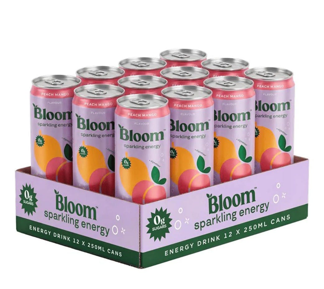 Bloom Peach Sparkling Energy, Mango - 12 X 250Ml. - Image 2