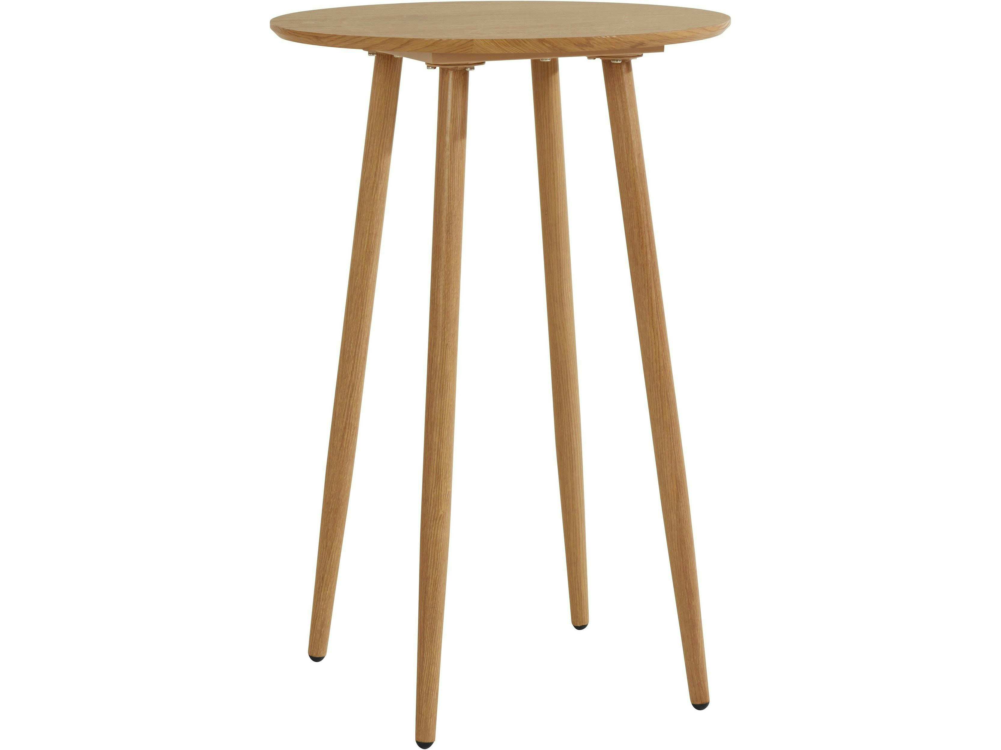 Dorel Home Brown Monza Round Bar Table 60 Centimeter In Oak