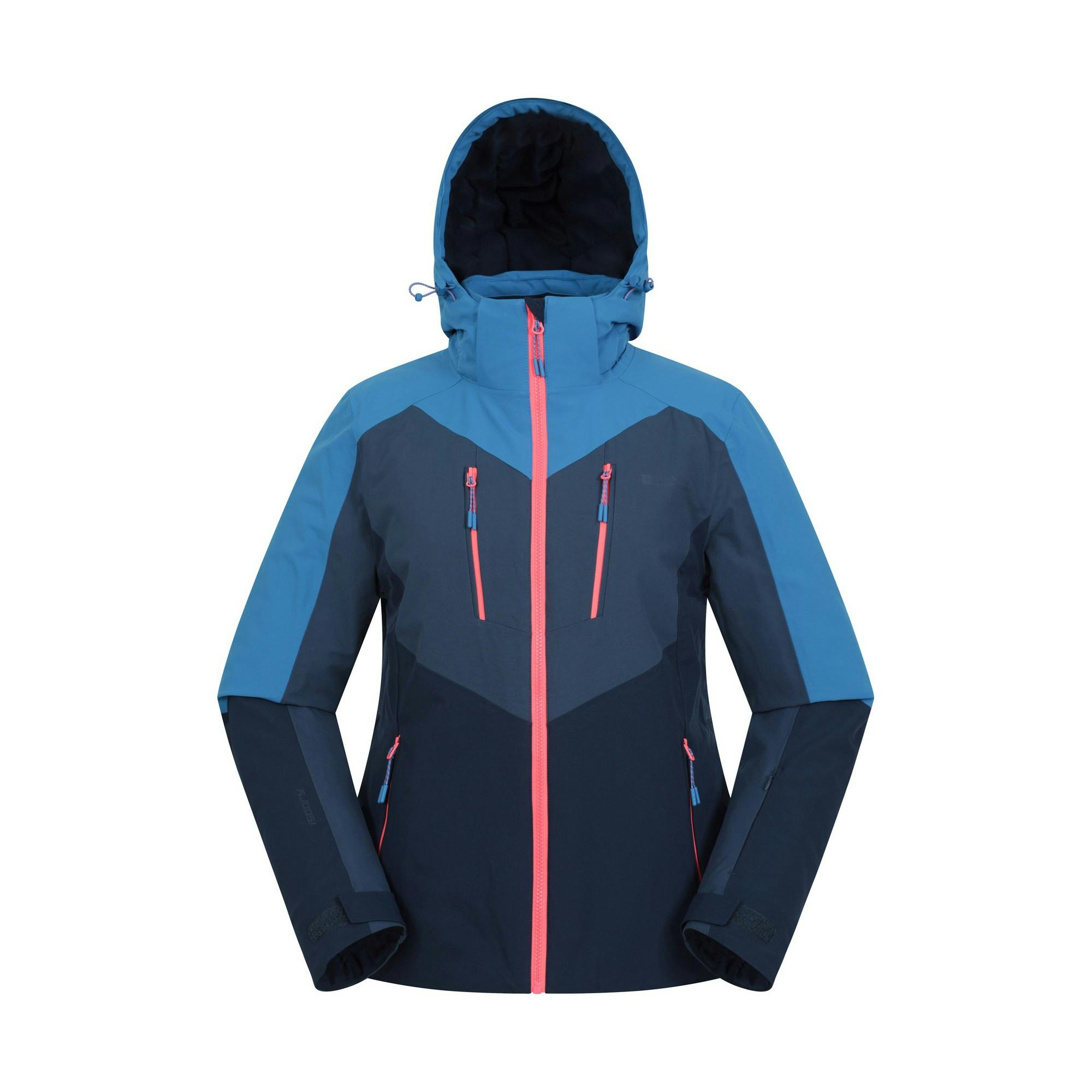 Mountain Warehouse Women's Valais Waterproof Waterproof Ski Jacket - Navy - 18 Uk - Navy - 100% Polyester