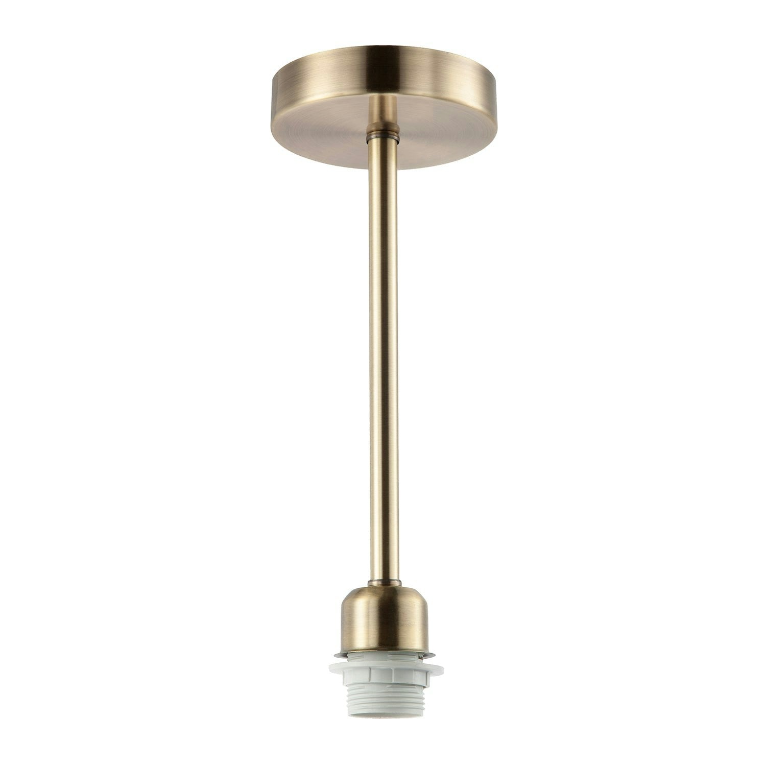 Rackhams Light Classic Antique Brass Ceiling Fixture To Showcase Lamp Shades