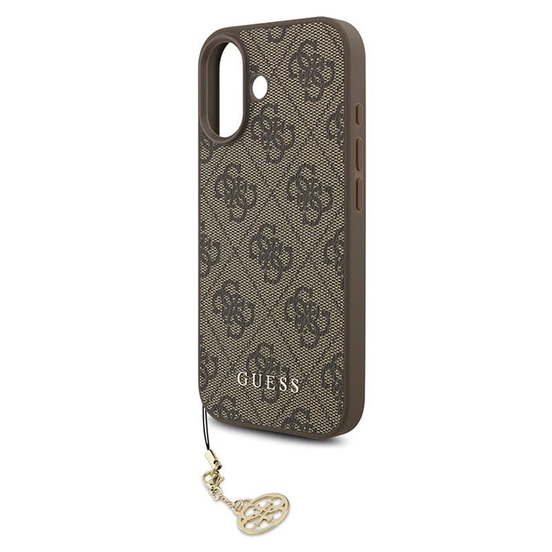 Guess Brown 4G Charms Case For Iphone 17 6.3" Tone On Tone - Guhmp17sgf4gcw