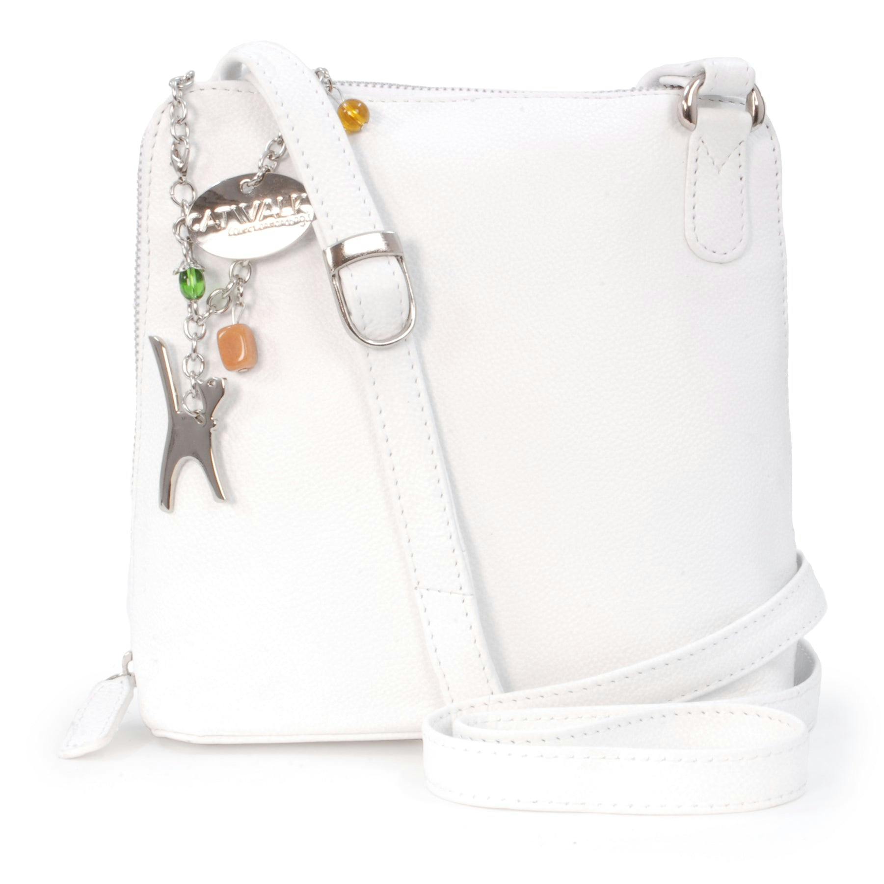 Catwalk Collection Handbags White Eleanor - Crossbody Bag