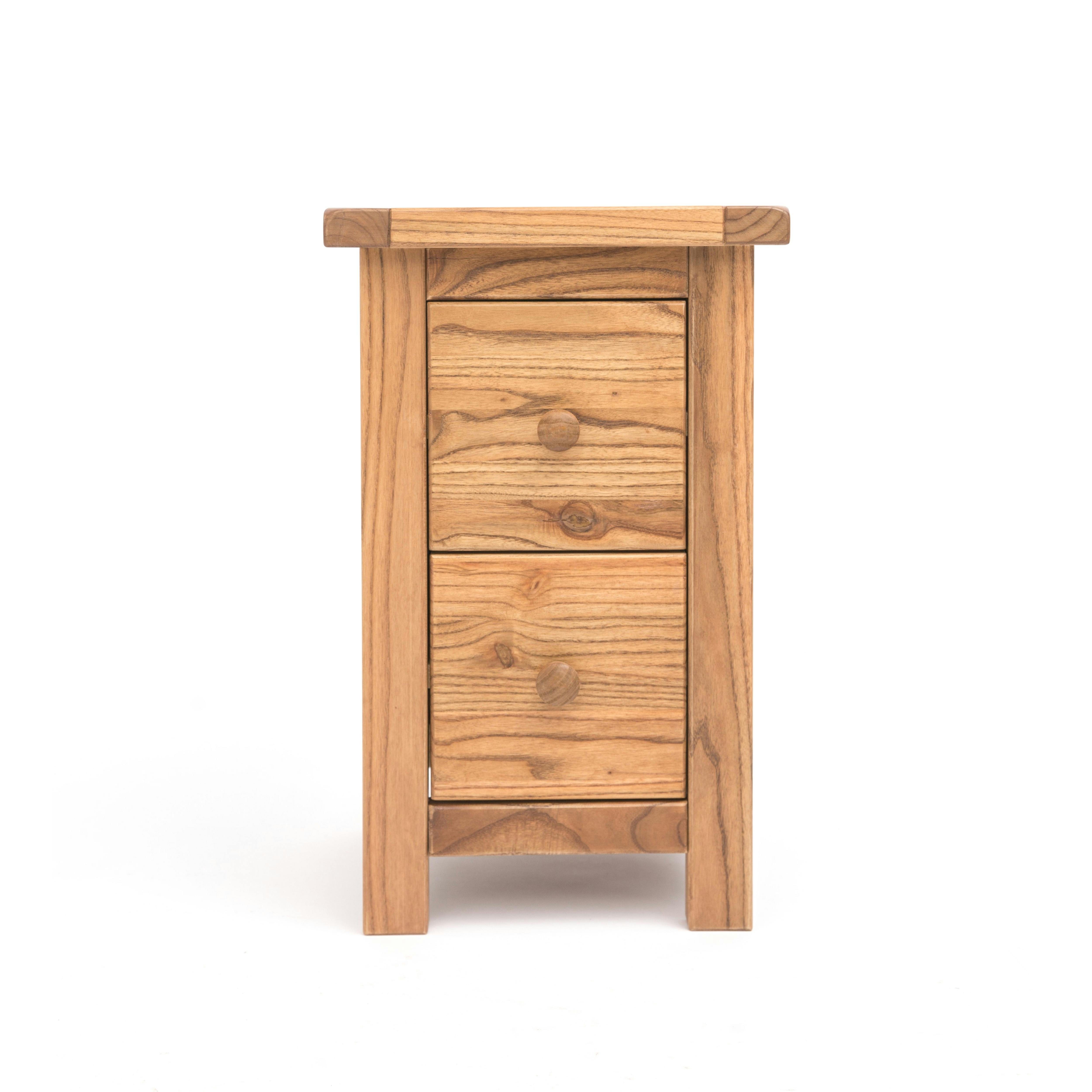 Cabinet Bits Unisex Natural Trivento Drawer Petite Bedside Table In Size 2 - Image 3