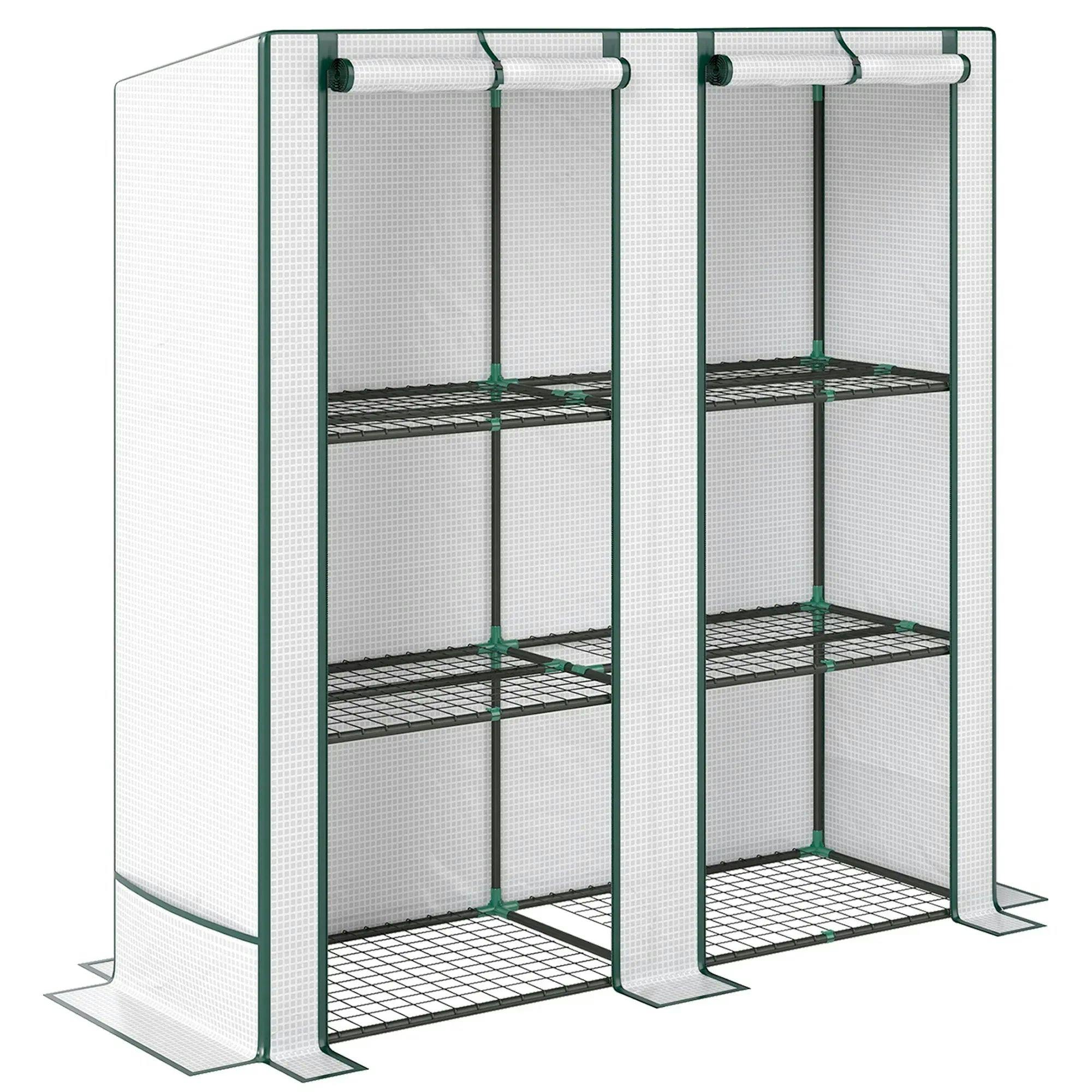 Bobobiy White Three-Tier Mini Greenhouse