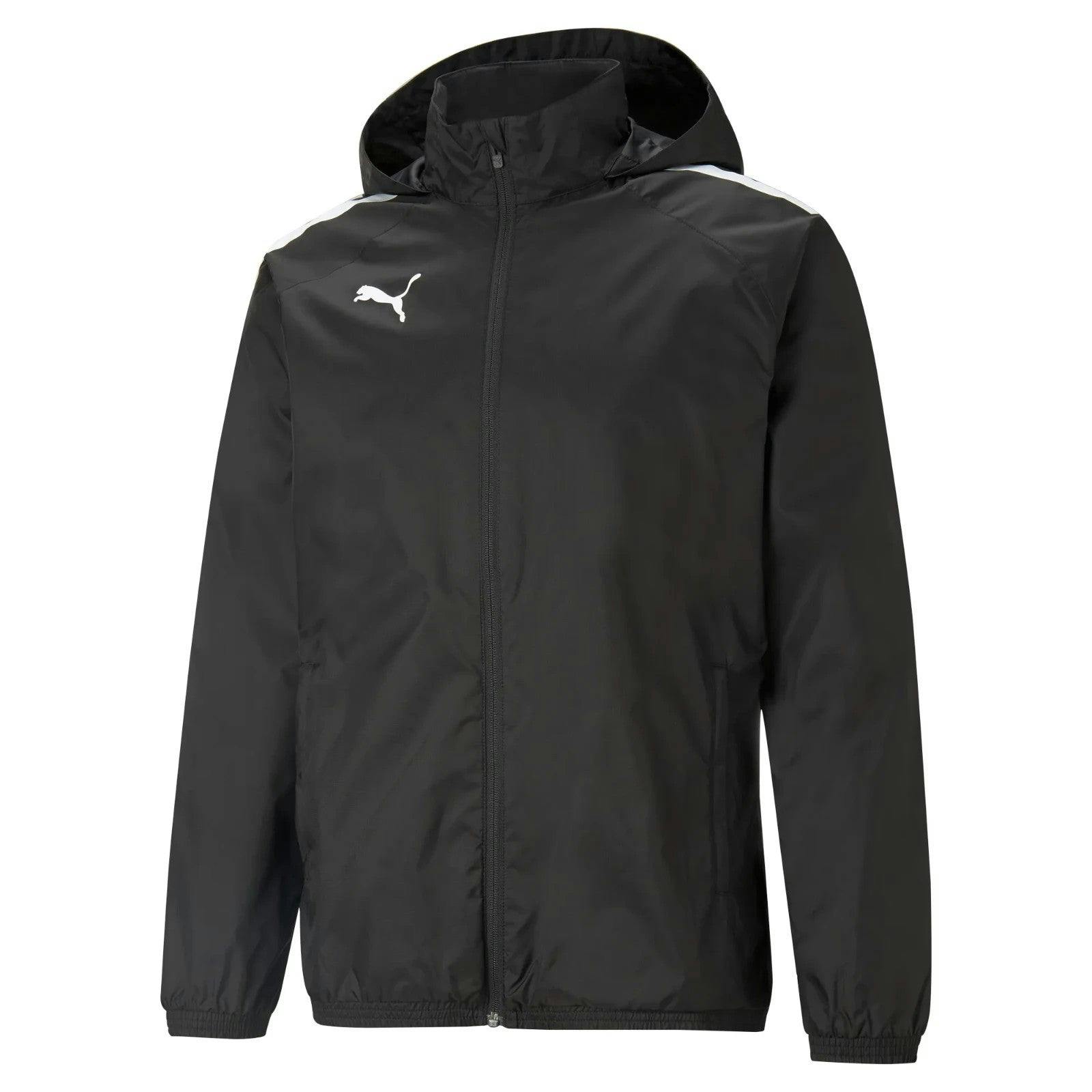 Puma Men's Black Teamliga All Weather Rain Jacket Waterproof Coat 657245 - Xl