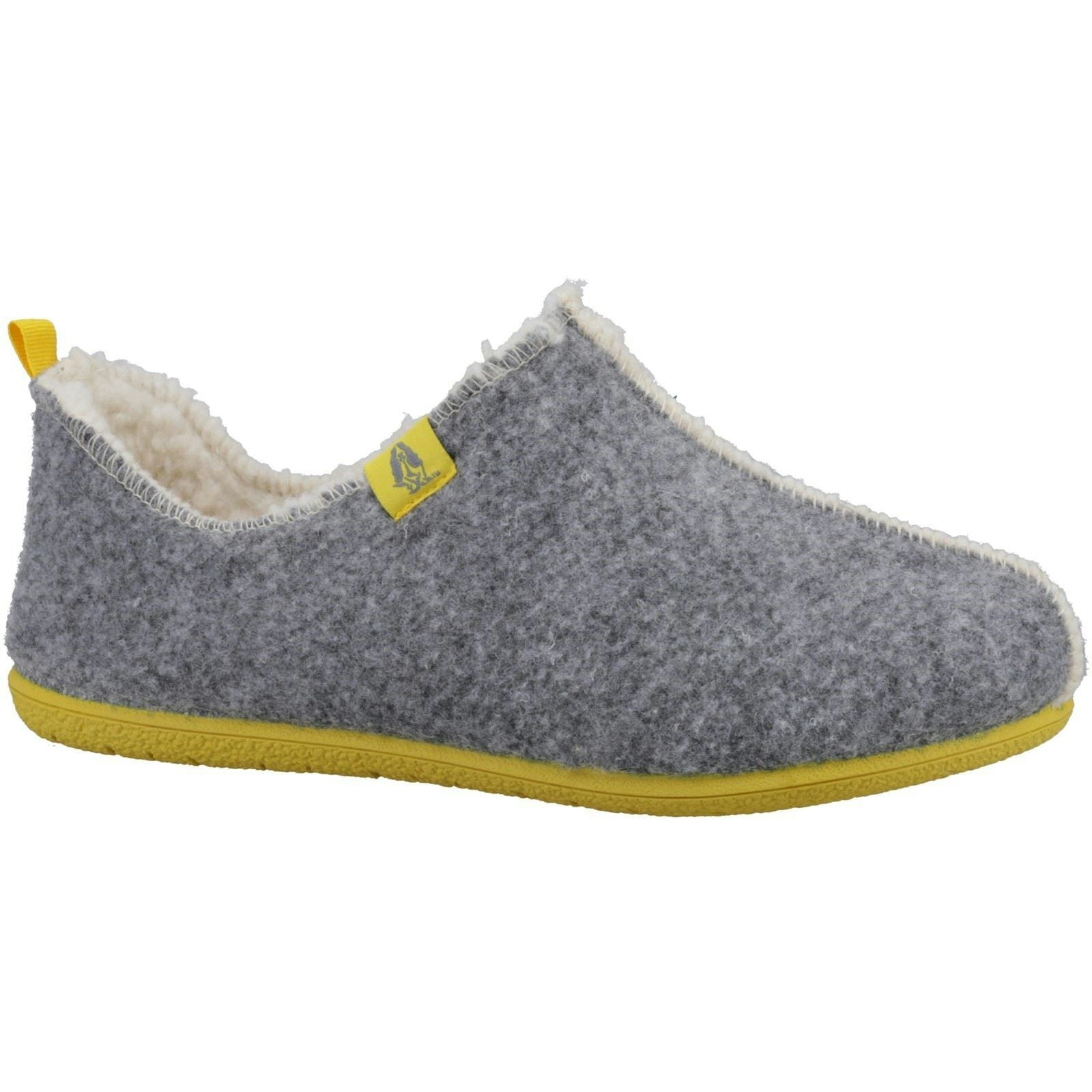 Hush Puppies Women's Grey Good Recycled Rpet Polyester Slippers - Size 3