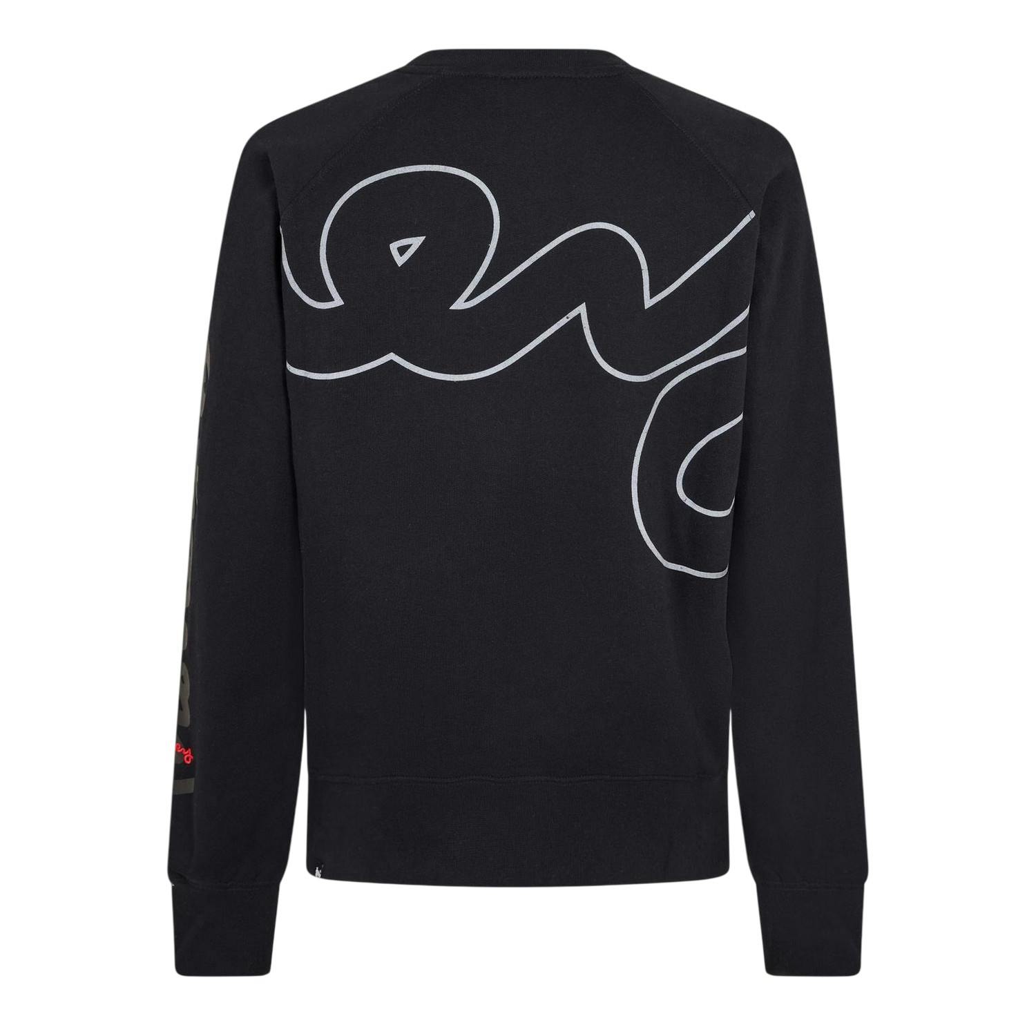 Money Unisex Black Adult Cotton Crew Neck Sweatshirt