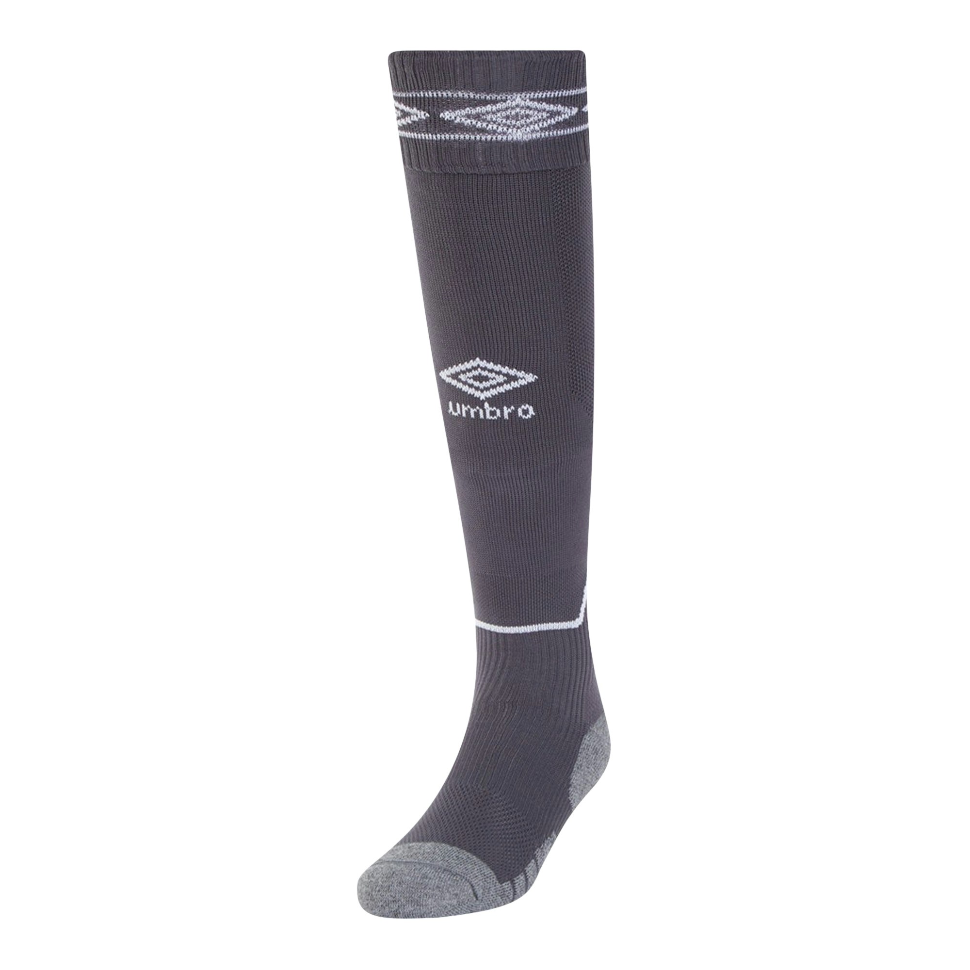 Umbro White Childrens/Kids Diamond Football Socks - Carbon/ - Carbon Size 12 Uk Child-2 Uk