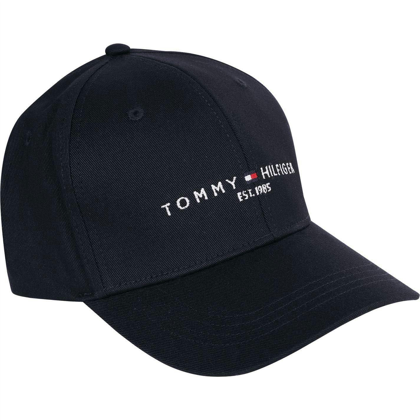 Tommy Hilfiger Embroidered Logo Cotton Baseball Cap - Desert Sky - One Size - Desert Sky - 100% Cotton