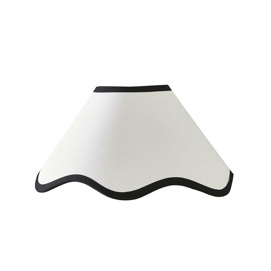 Rackhams White/Black Ripple Shade Off And 32Cm