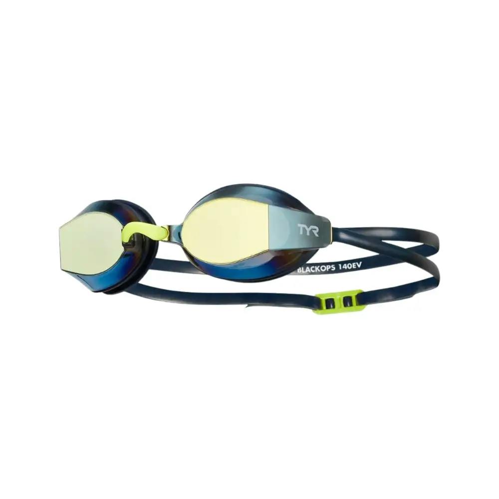 Tyr Black/Gold Ops Ev Racing Goggle - Mirrored Lens - Gold/Navy