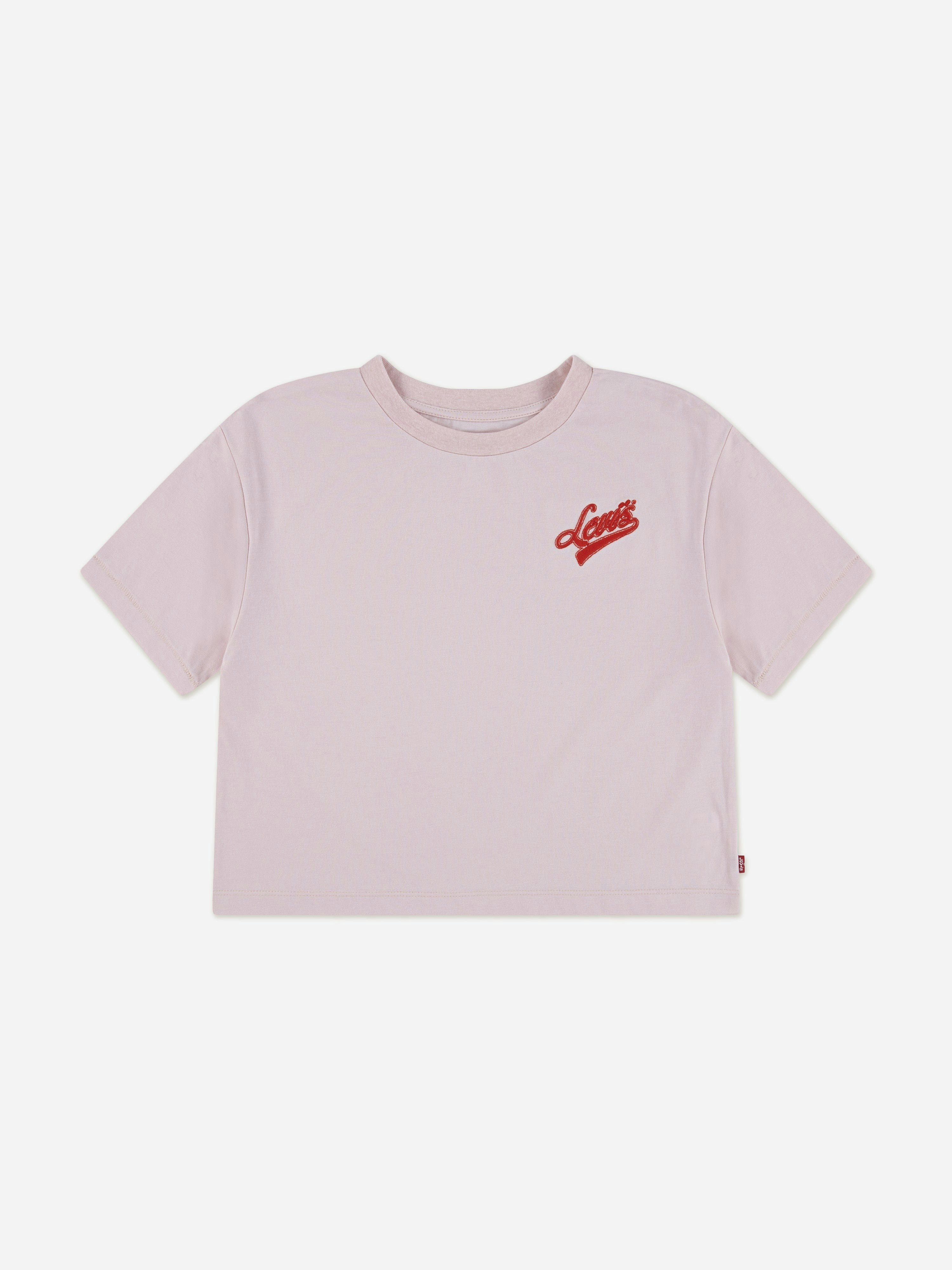 Levi's Kids Wear Girls Pink Levi's Boxy Meet And Greet T-Shirt In - 2 Yrs