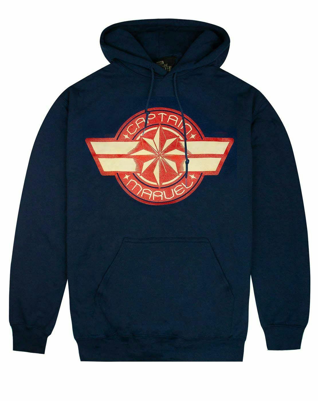 Vanilla Underground Women's Blue Marvel Captain Marvel Hoodie - Medium