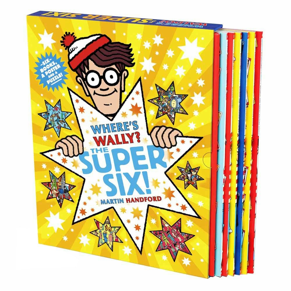 Walker Books Where's Wally? The Super Six Collection 6 Books Box Set By Martin Handford