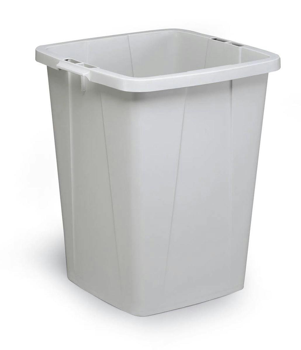 Durable Grey 90L Waste Bin | Square Recycling Bin | Food Bin | Durabin