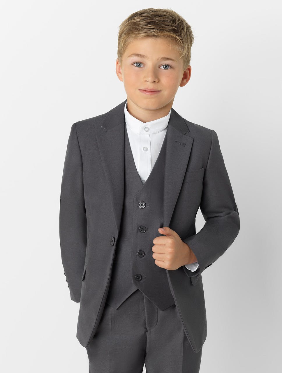 Roco Boys Grey Suit - Modern Fit - 05 Years
