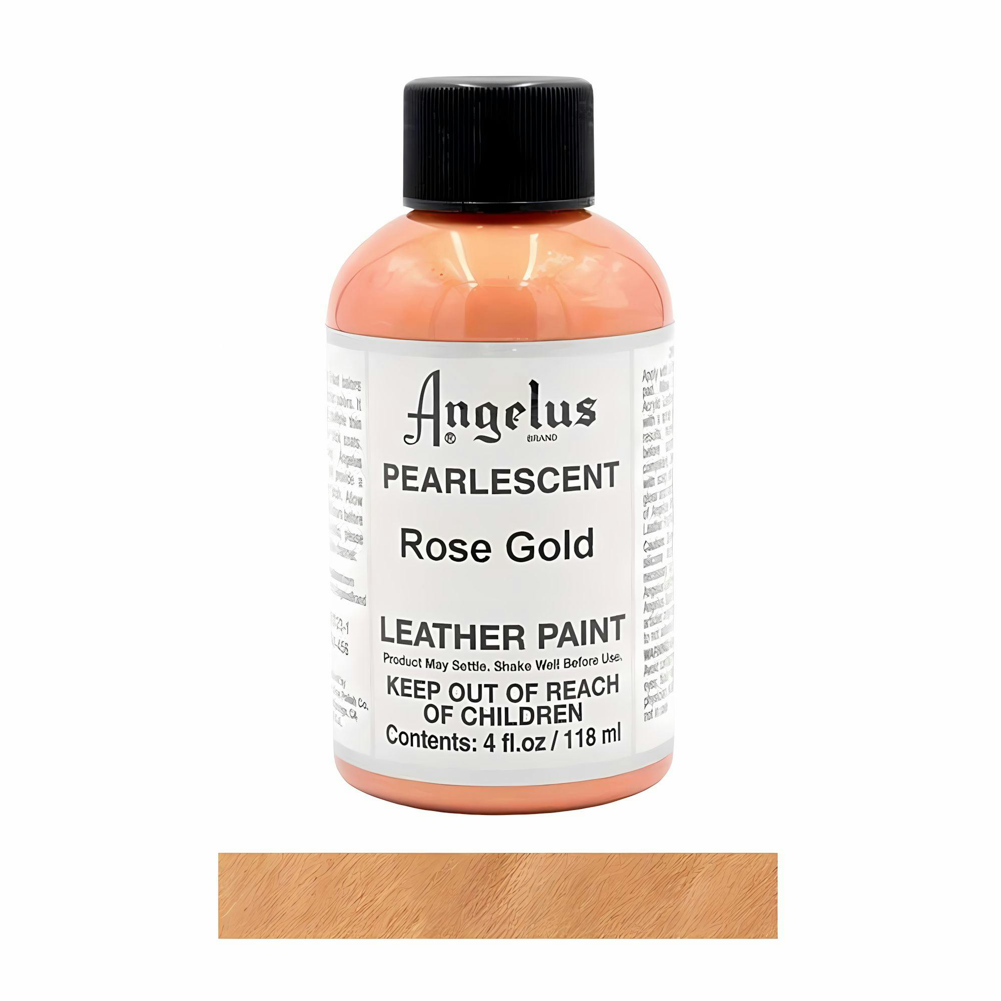 Angelus Gold Pearlescent Leather Paint For Sneaker Customs 4Oz - Rose