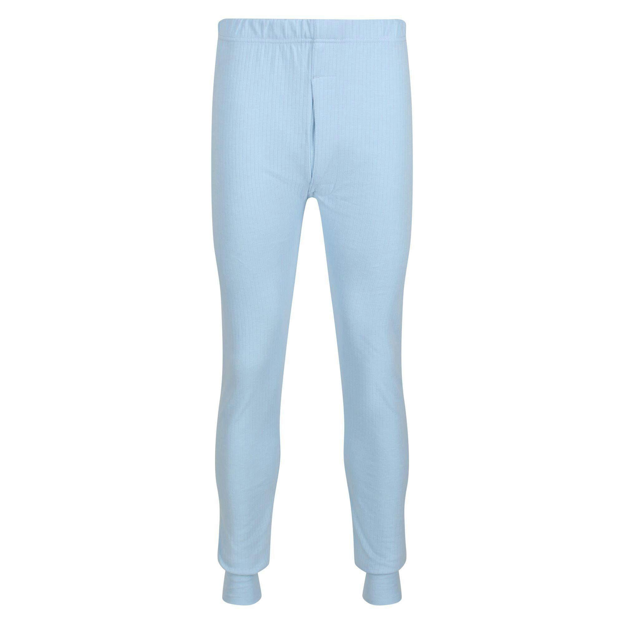Regatta Men's Blue Thermal Underwear Long Johns - L - 90% Cotton/10% Spandex