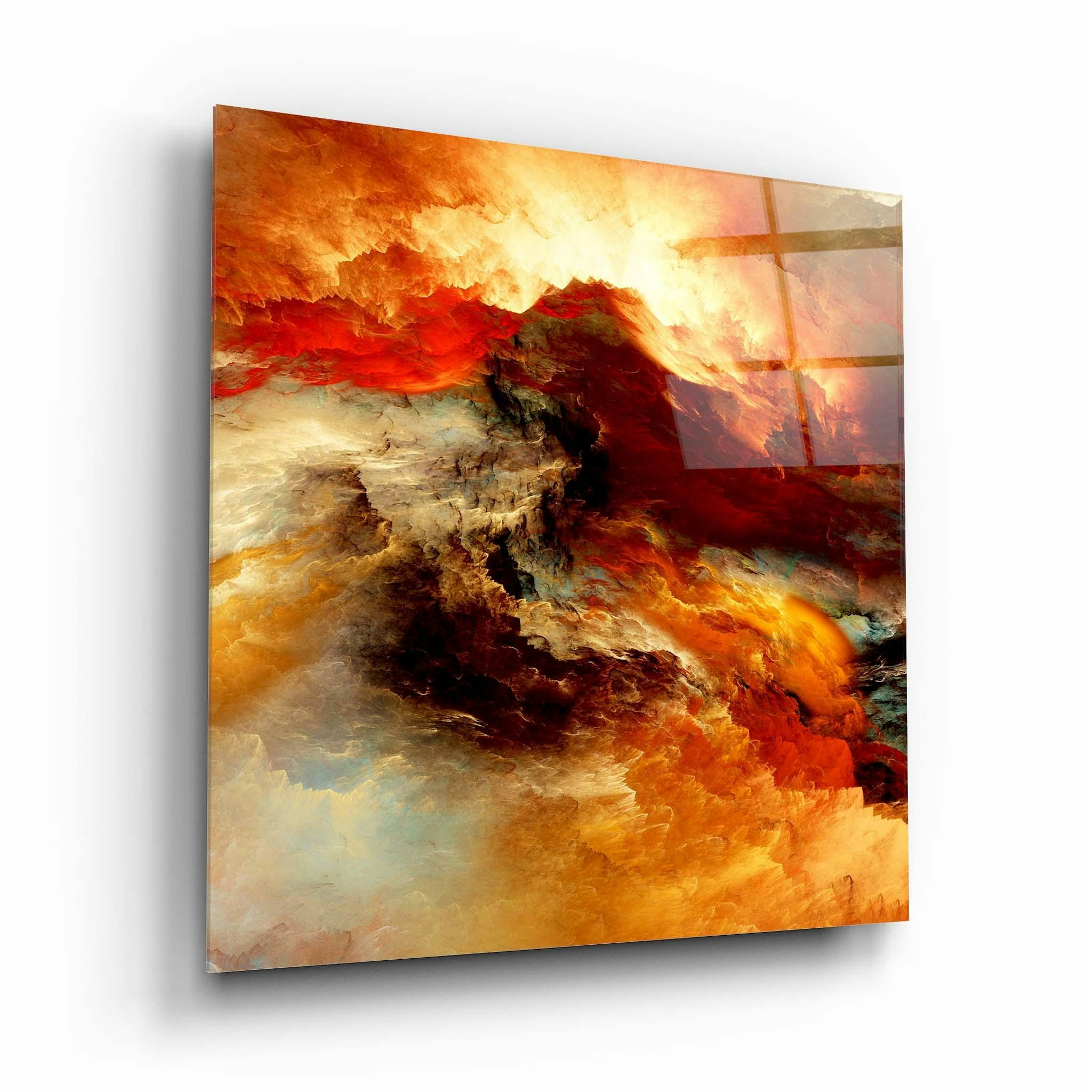 Artchi Abstract Glass Wall Art 8 - 60X60cm - Tempered Glass (4 Mm)