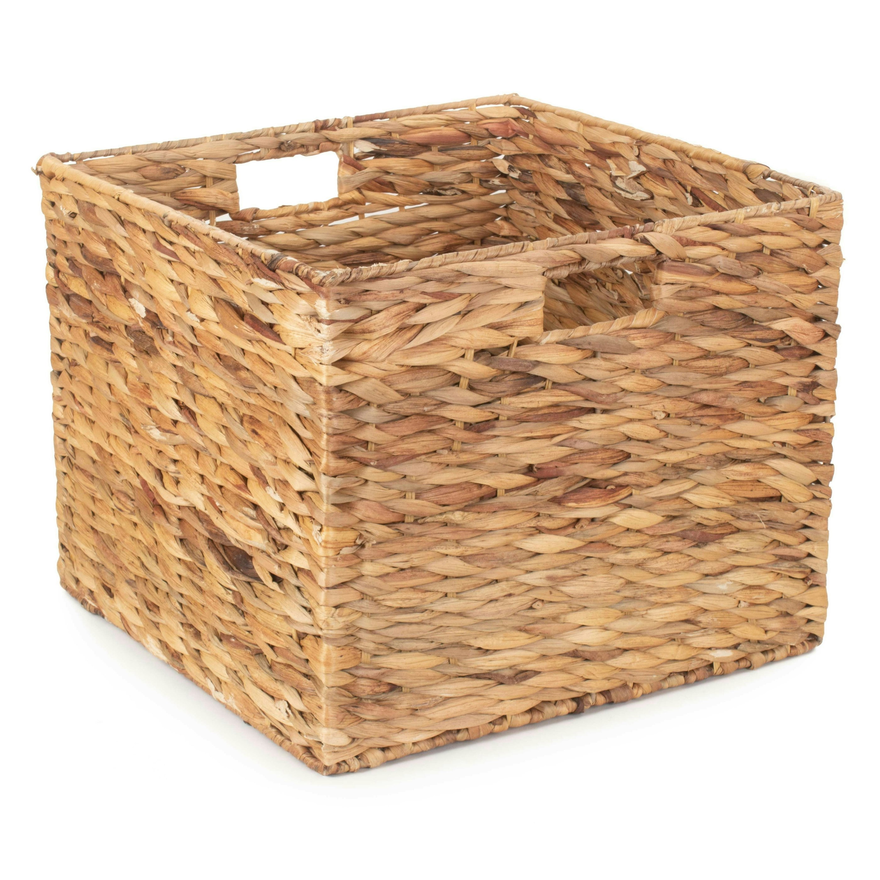 Rackhams Red Water Hyacinth Square Storage Basket - Large